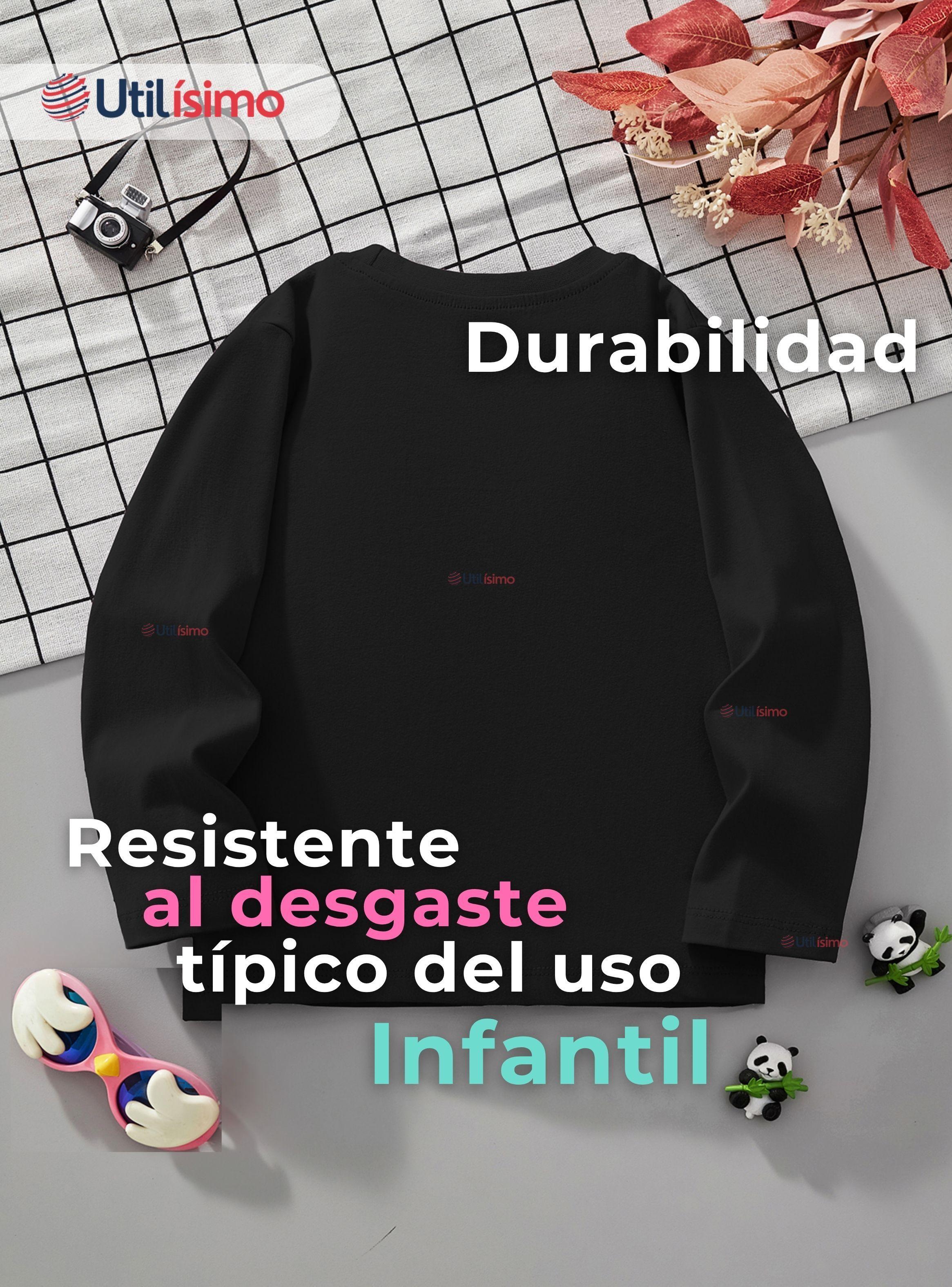 Polera Algodón Manga Larga Niña Camiseta Negro Cebra -5