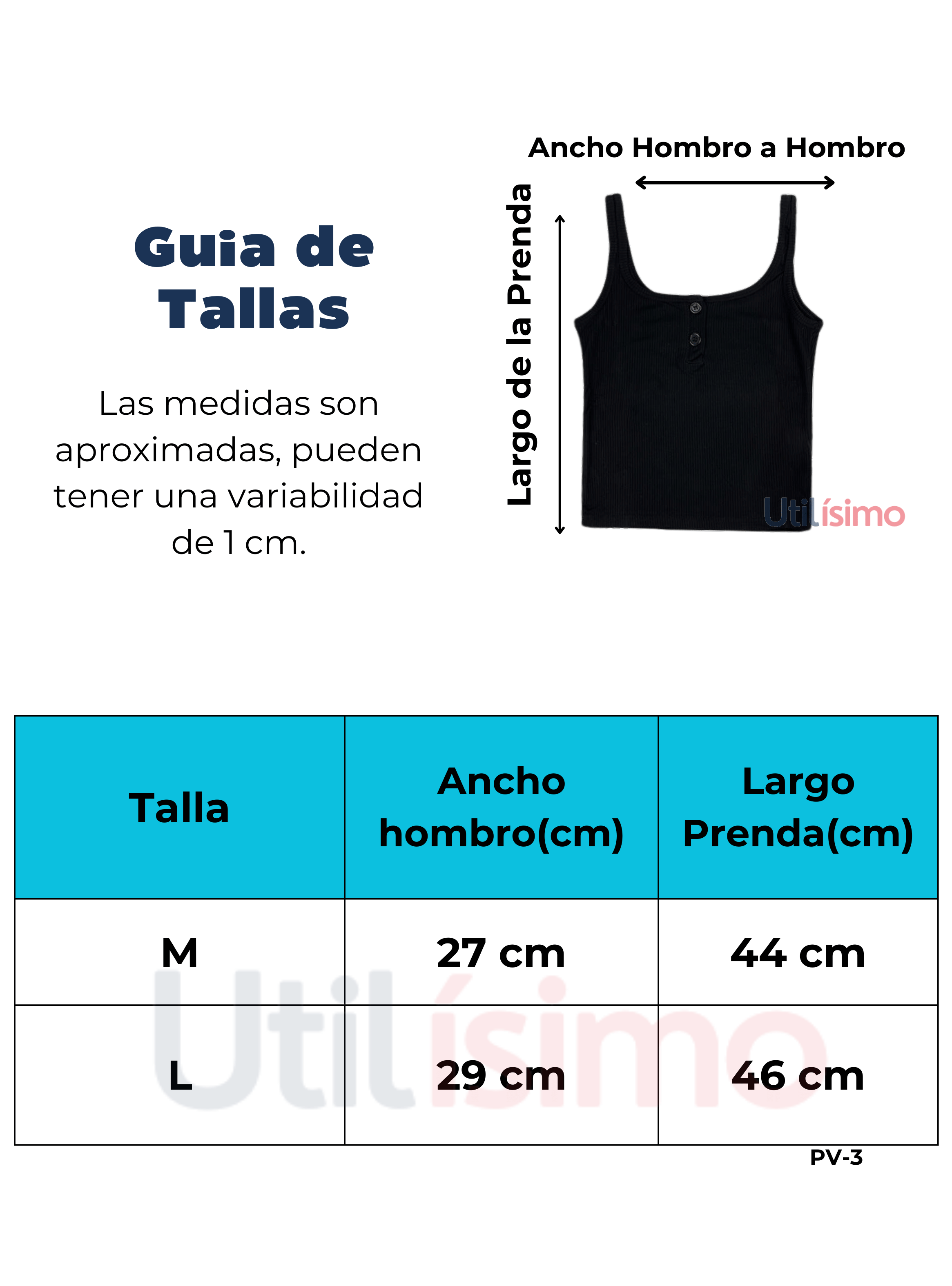 Pack 6 Poleras Mujer Sin Mangas Con Botones Algodón Colores Surtidos-2