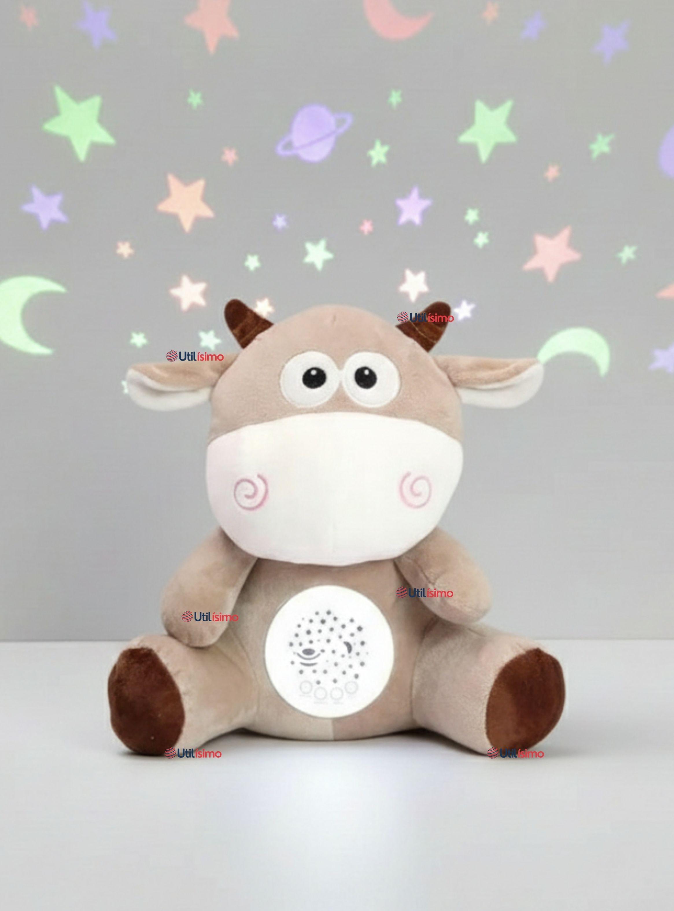 Peluche Vaca Espantacuco Luz Y Sonido Para Bebé Niño Niña-0