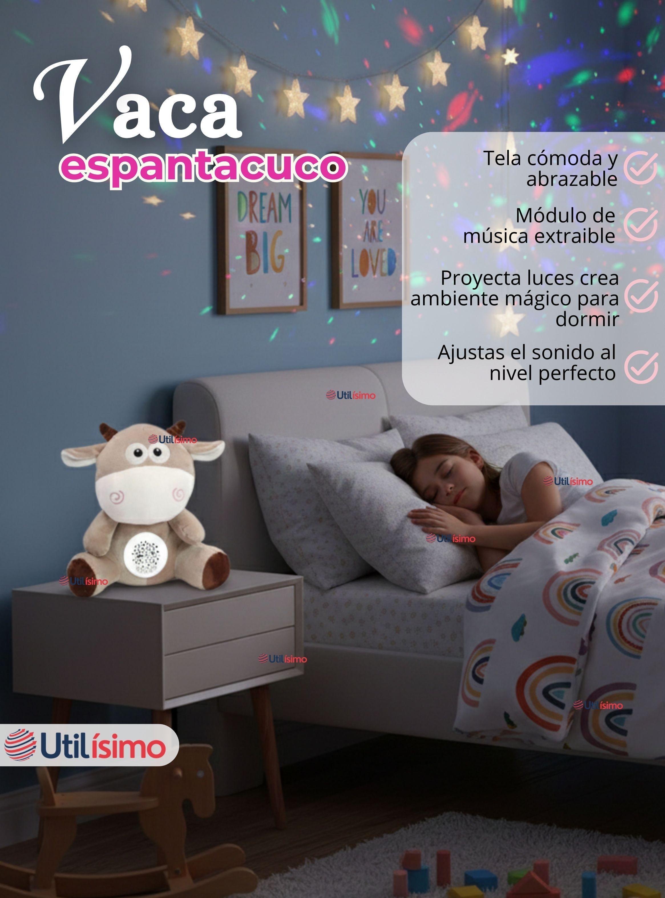 Peluche Vaca Espantacuco Luz Y Sonido Para Bebé Niño Niña-1