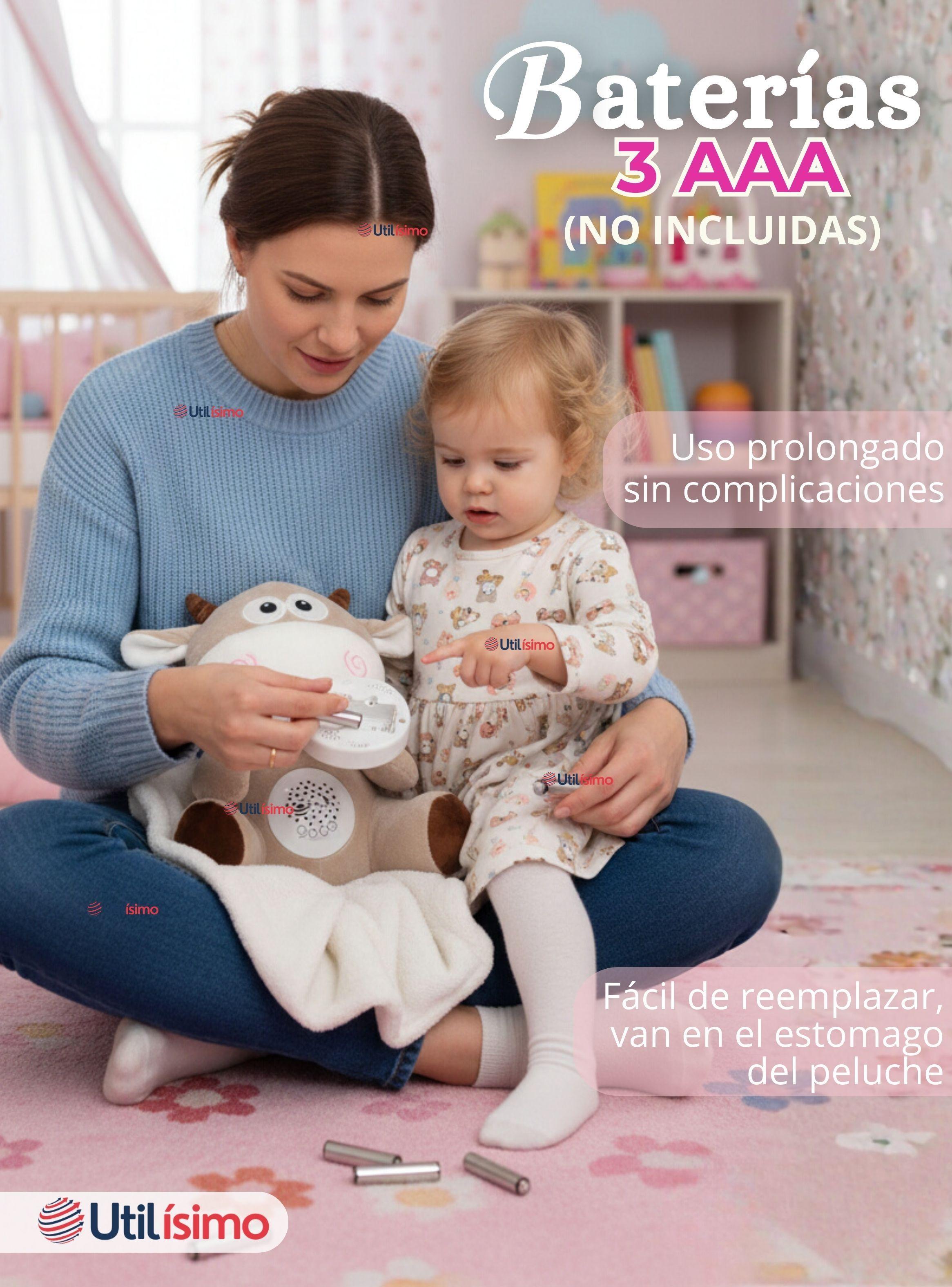 Peluche Vaca Espantacuco Luz Y Sonido Para Bebé Niño Niña-4