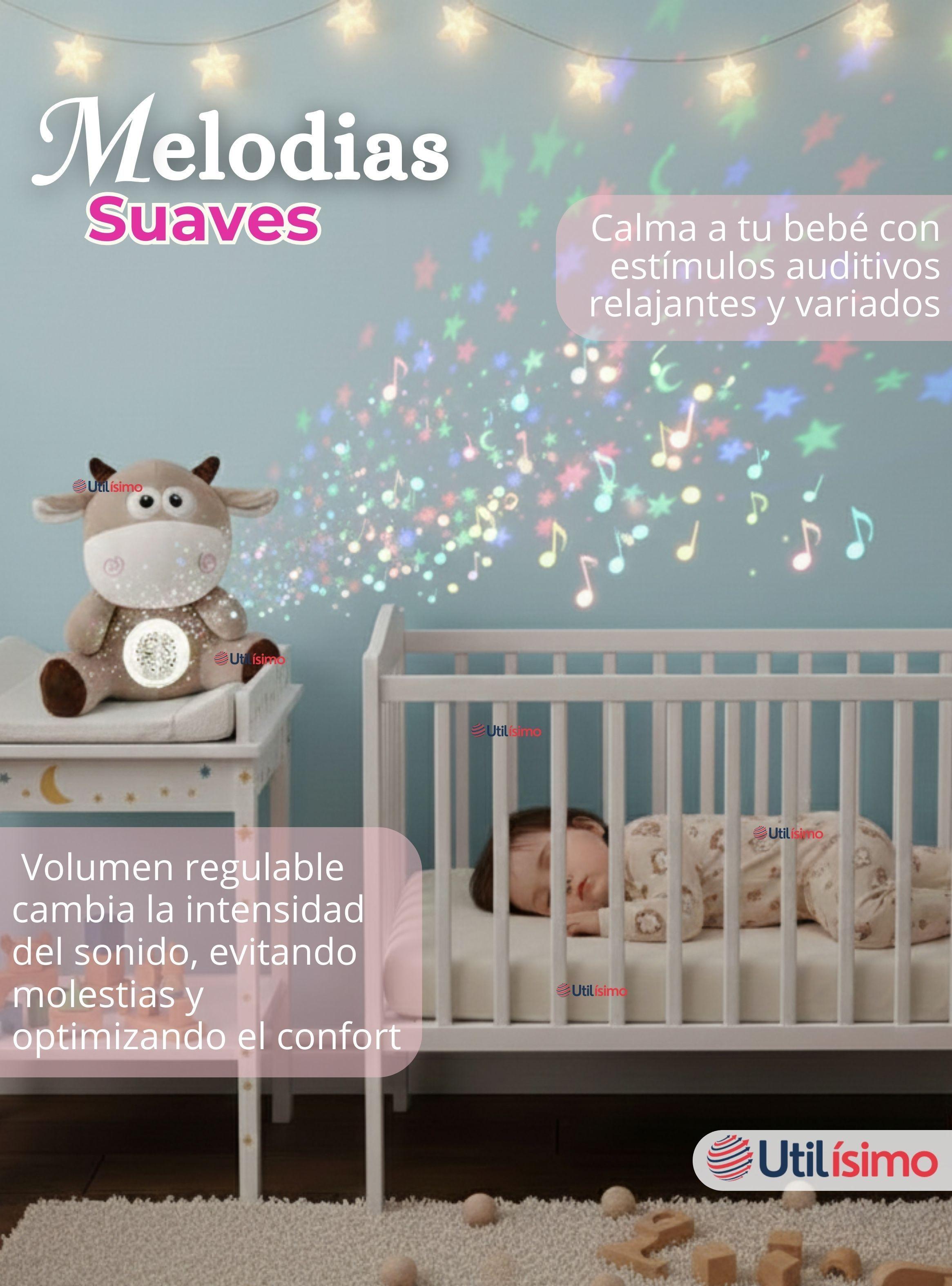 Peluche Vaca Espantacuco Luz Y Sonido Para Bebé Niño Niña-5
