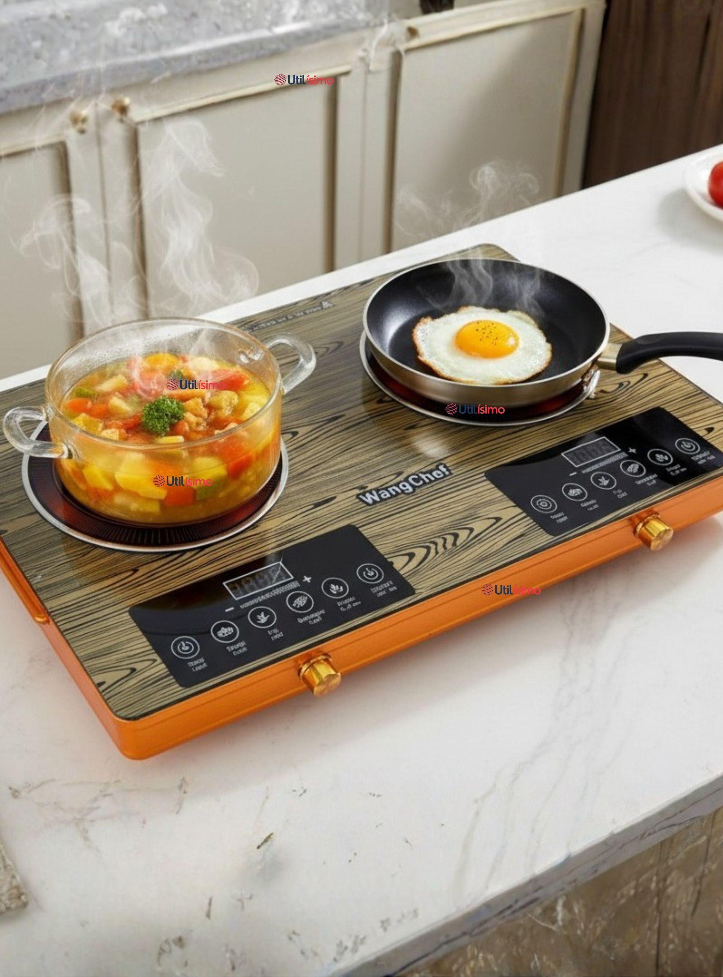 Cocina Eléctrica Cocinilla  3500w Encimera de 2 Platos Portátil-0