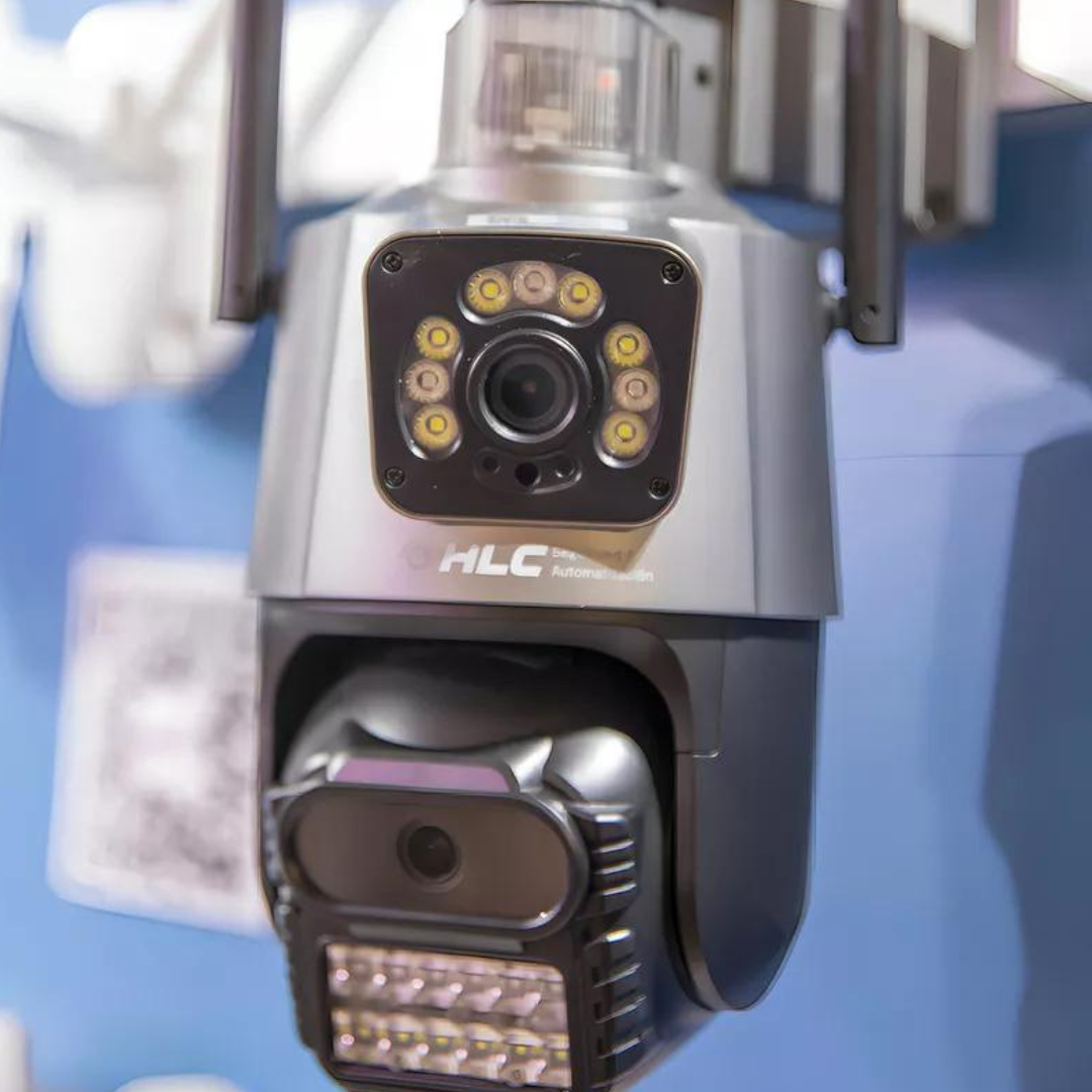 Cámara Domo Wifi Doble Lente Full Hd Alarma Seguimiento Hcl-4