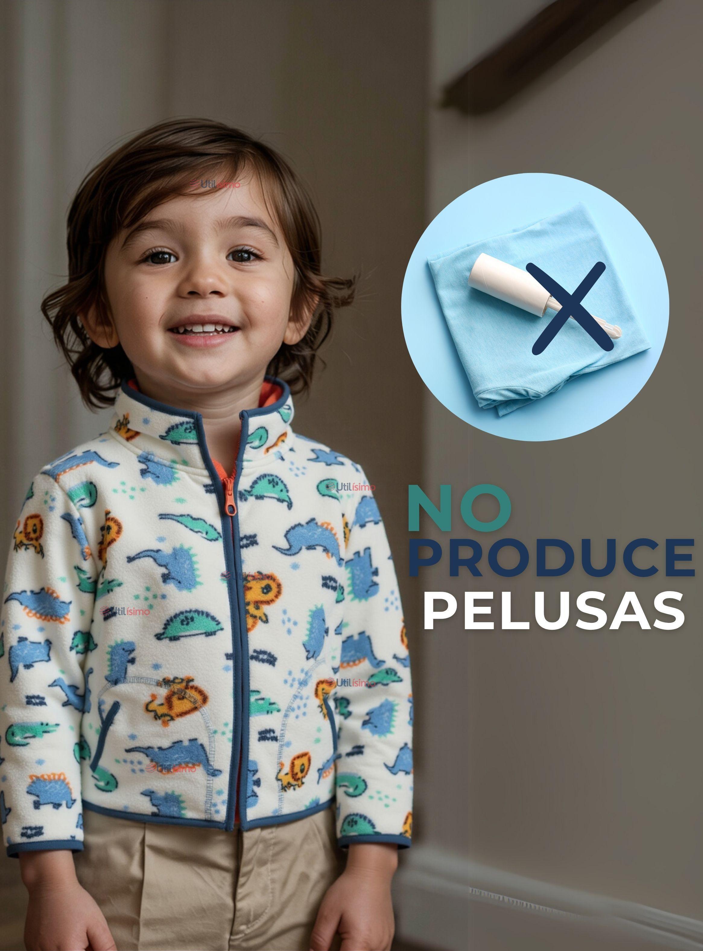 Chaqueta Polar Niños Manga Larga Blanco Animales -6