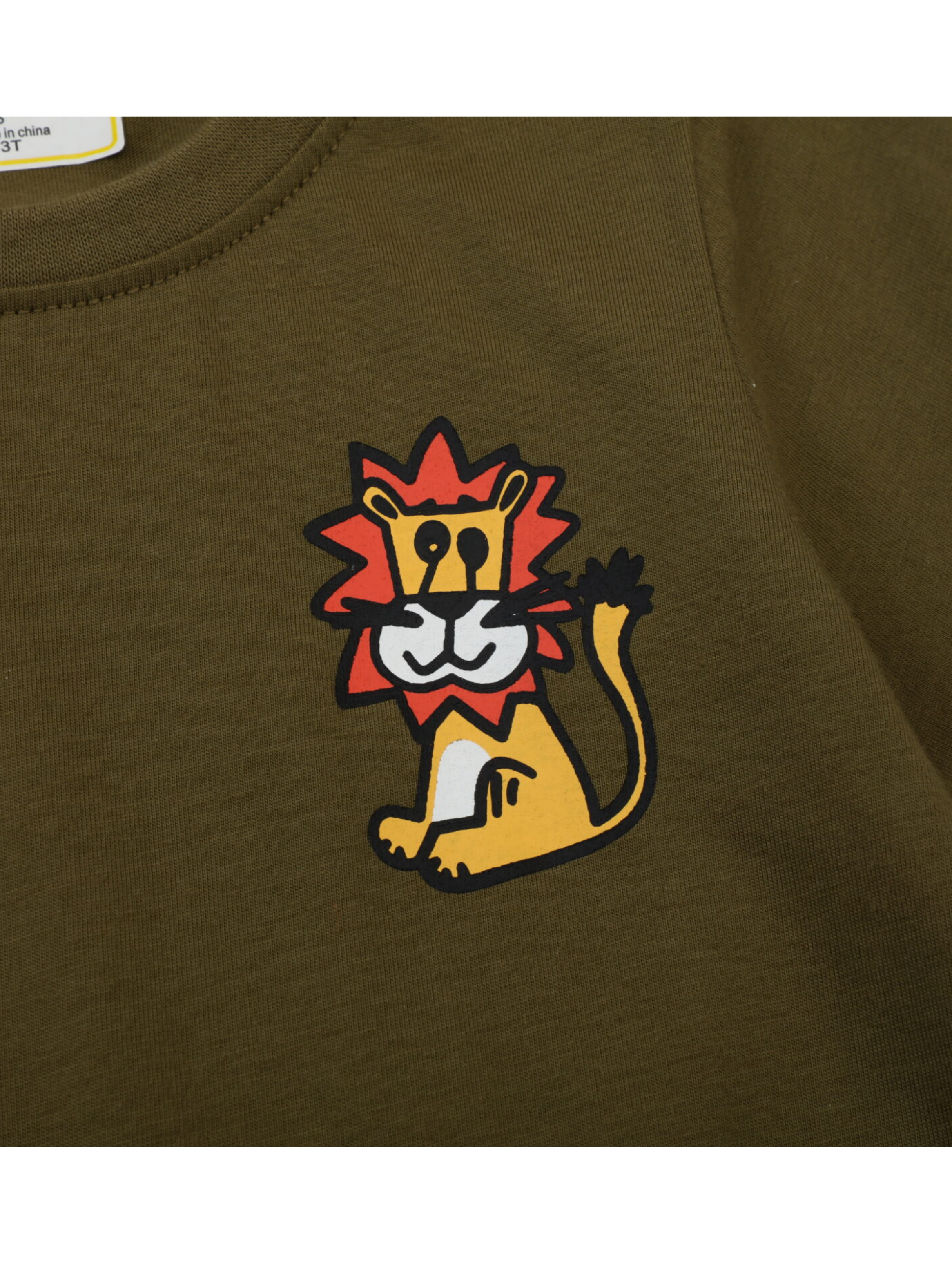 Polera Niño Algodón Manga Corta Jump Kids León Tierno-4