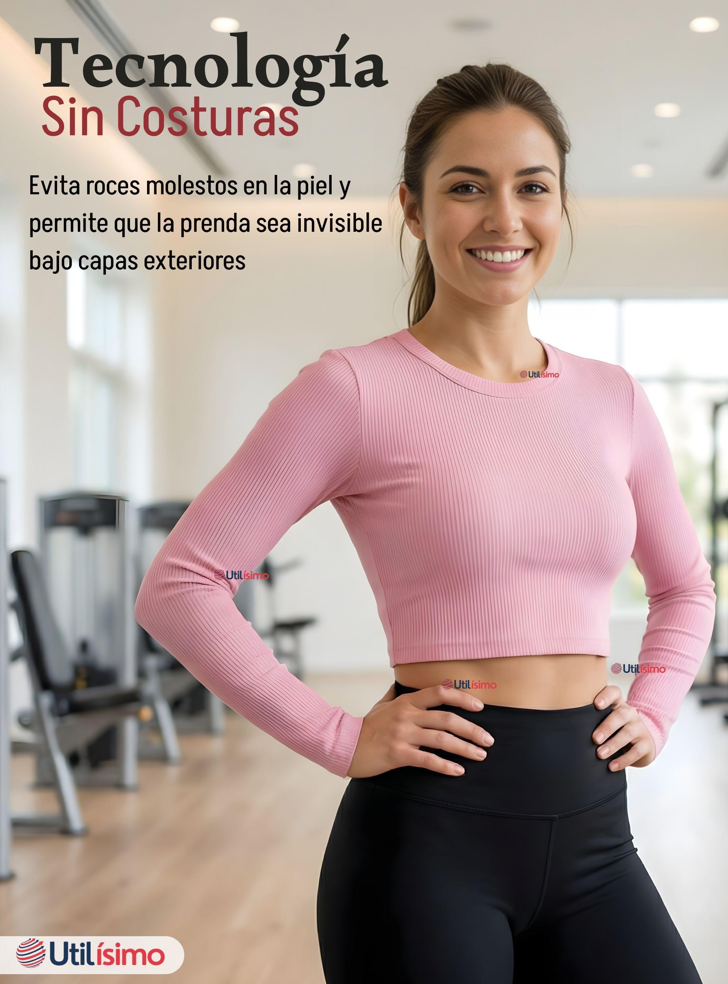 Pack 3 Camisetas Polar Manga Larga Polera Tela Acanalada de Colores Surtidos-7