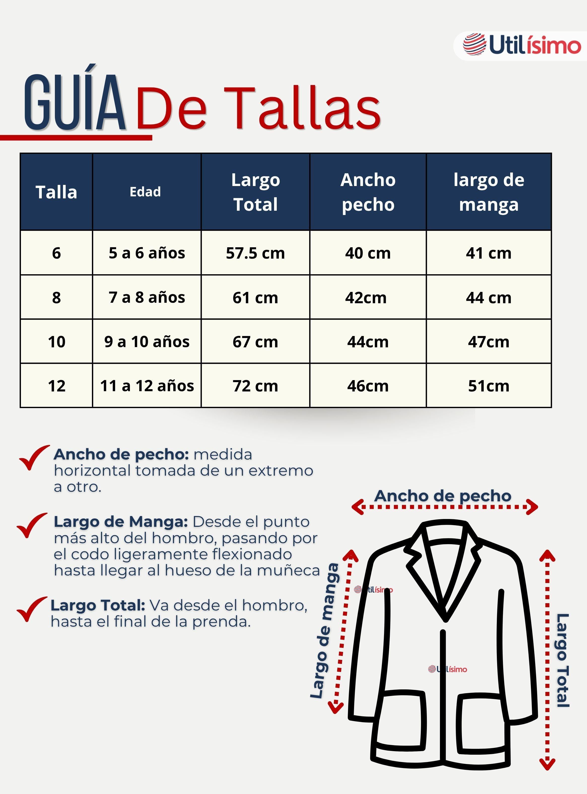 Cotona Delantal Blanca Escolar Colegio Unisex Niño y Niña Manga Larga-4