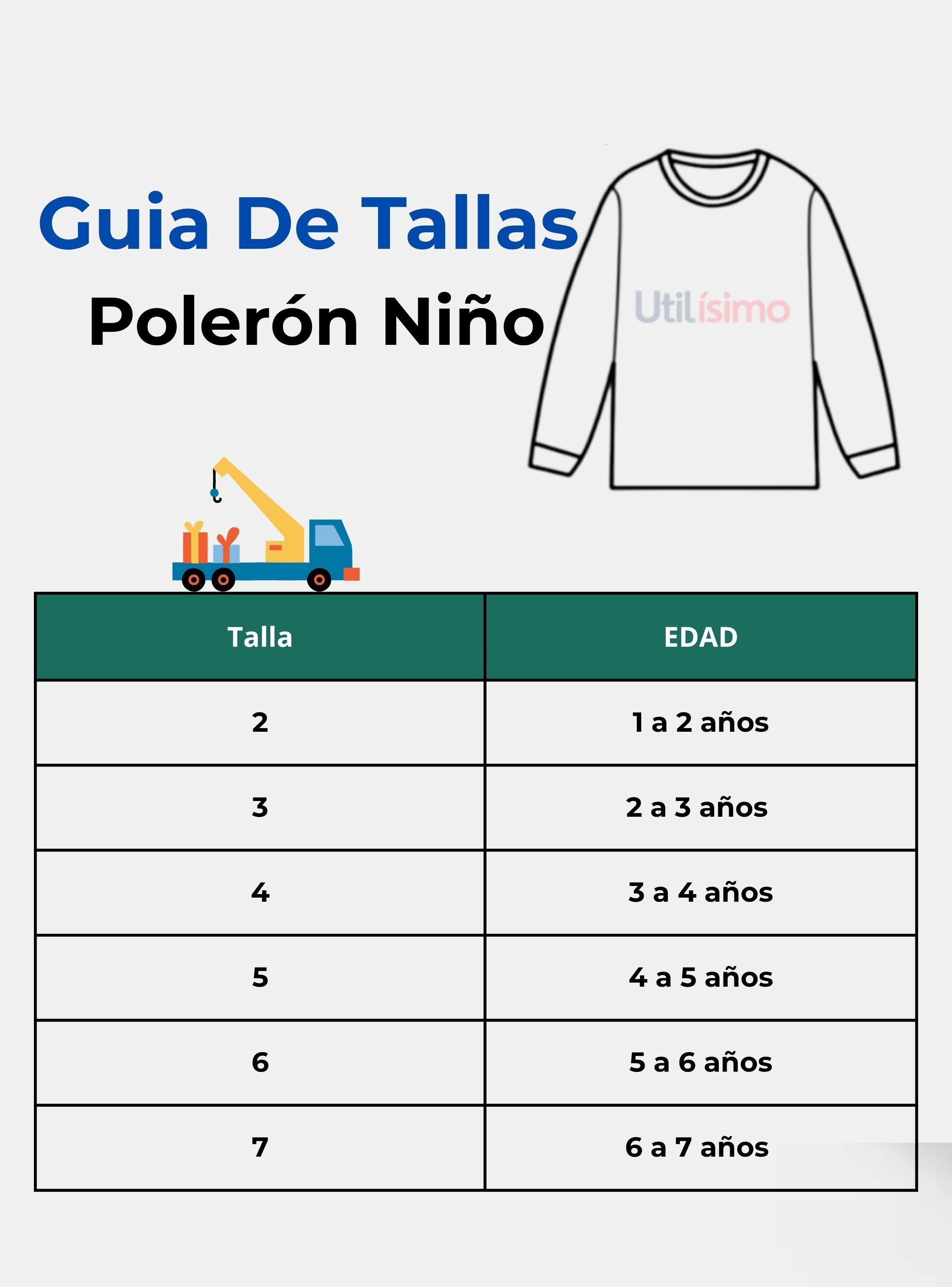 Polerón Algodón Cuello Redondo Niño Azul Claro Grúa-2
