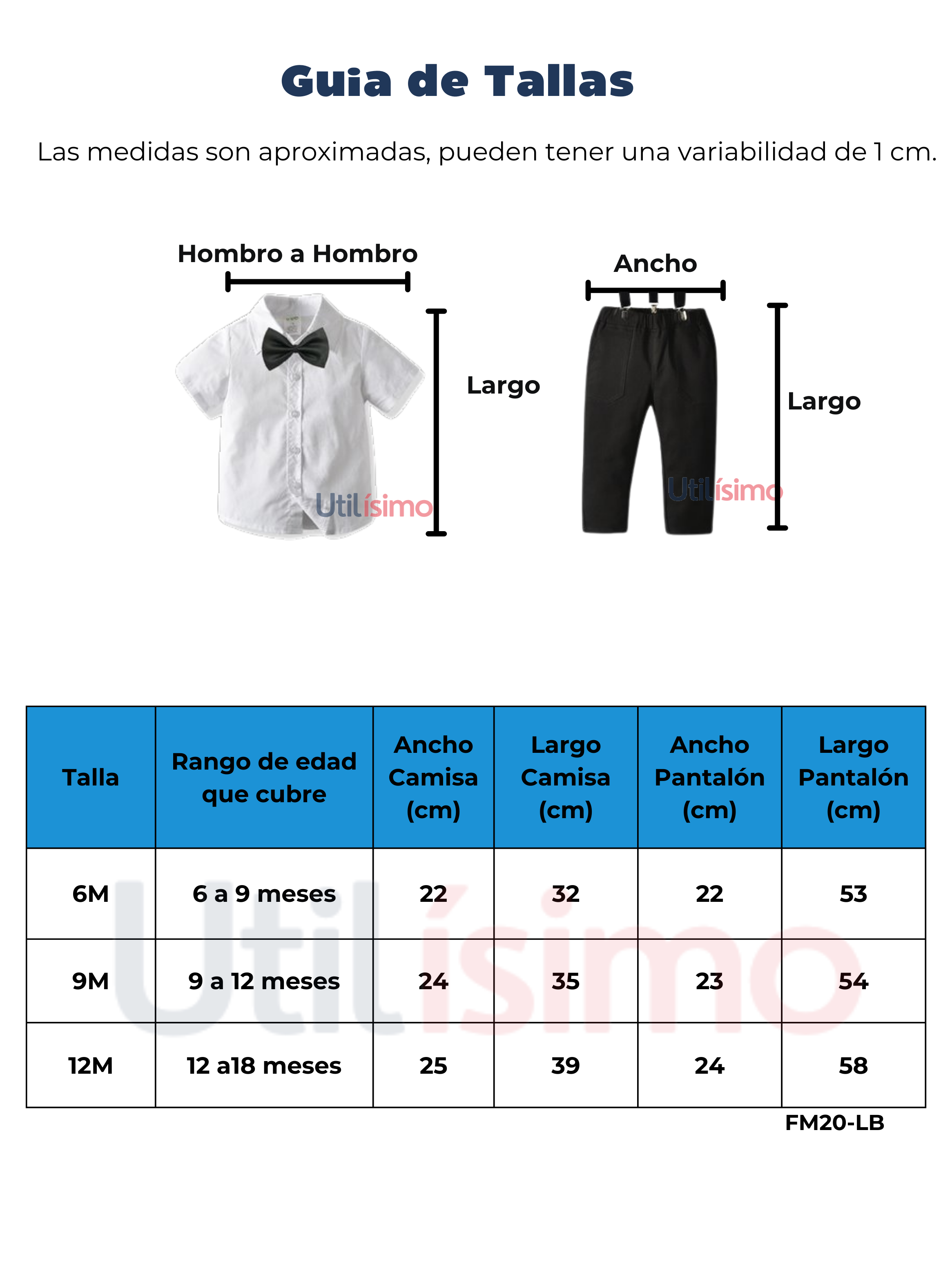 Conjunto de Vestir con Pantalón y Tirantes Bebé Niño 6 a 18 meses Beige-2