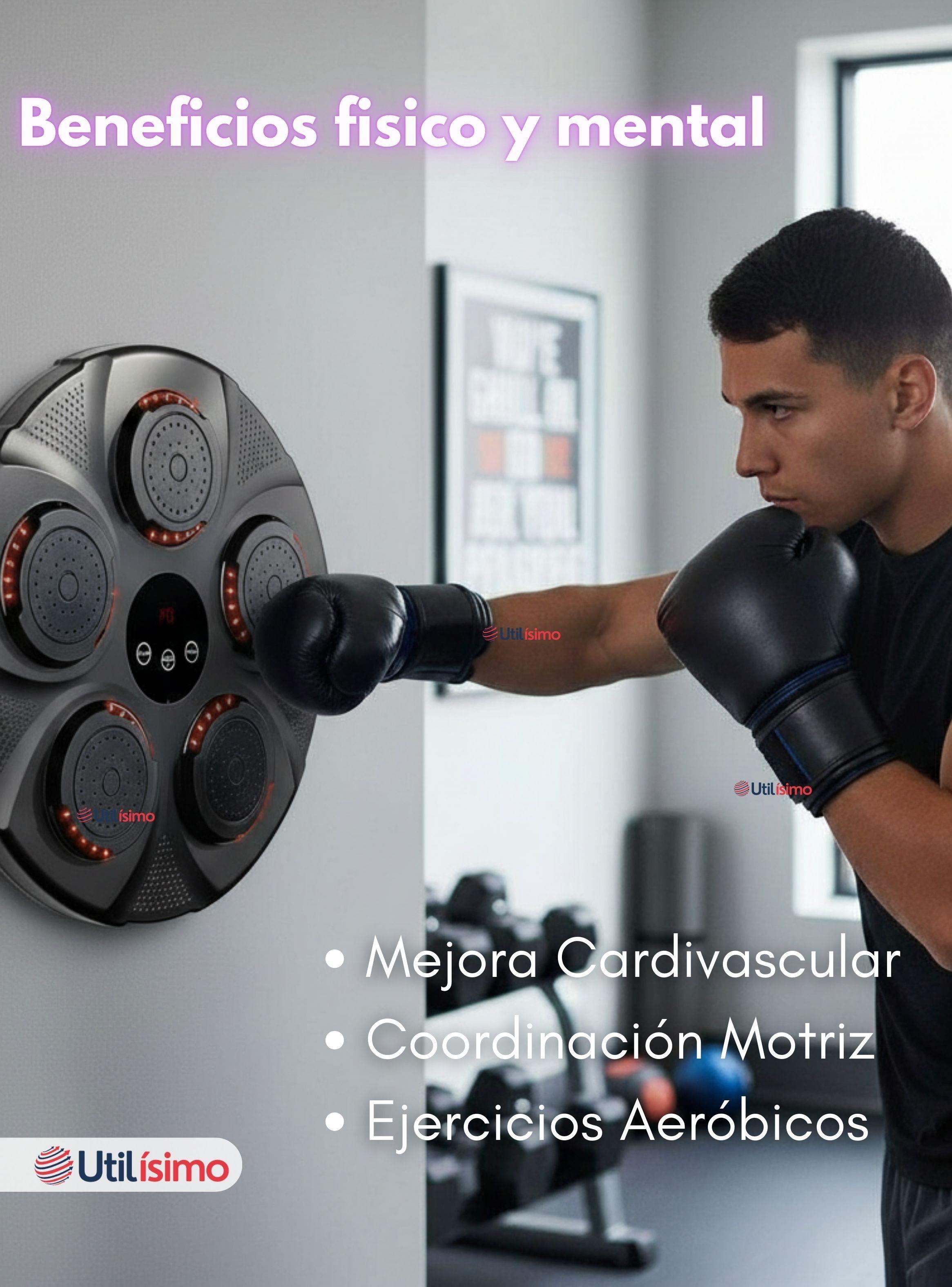 Máquina de Boxeo Musical con Bluetooth y Guantes para Adulto y Niños -5