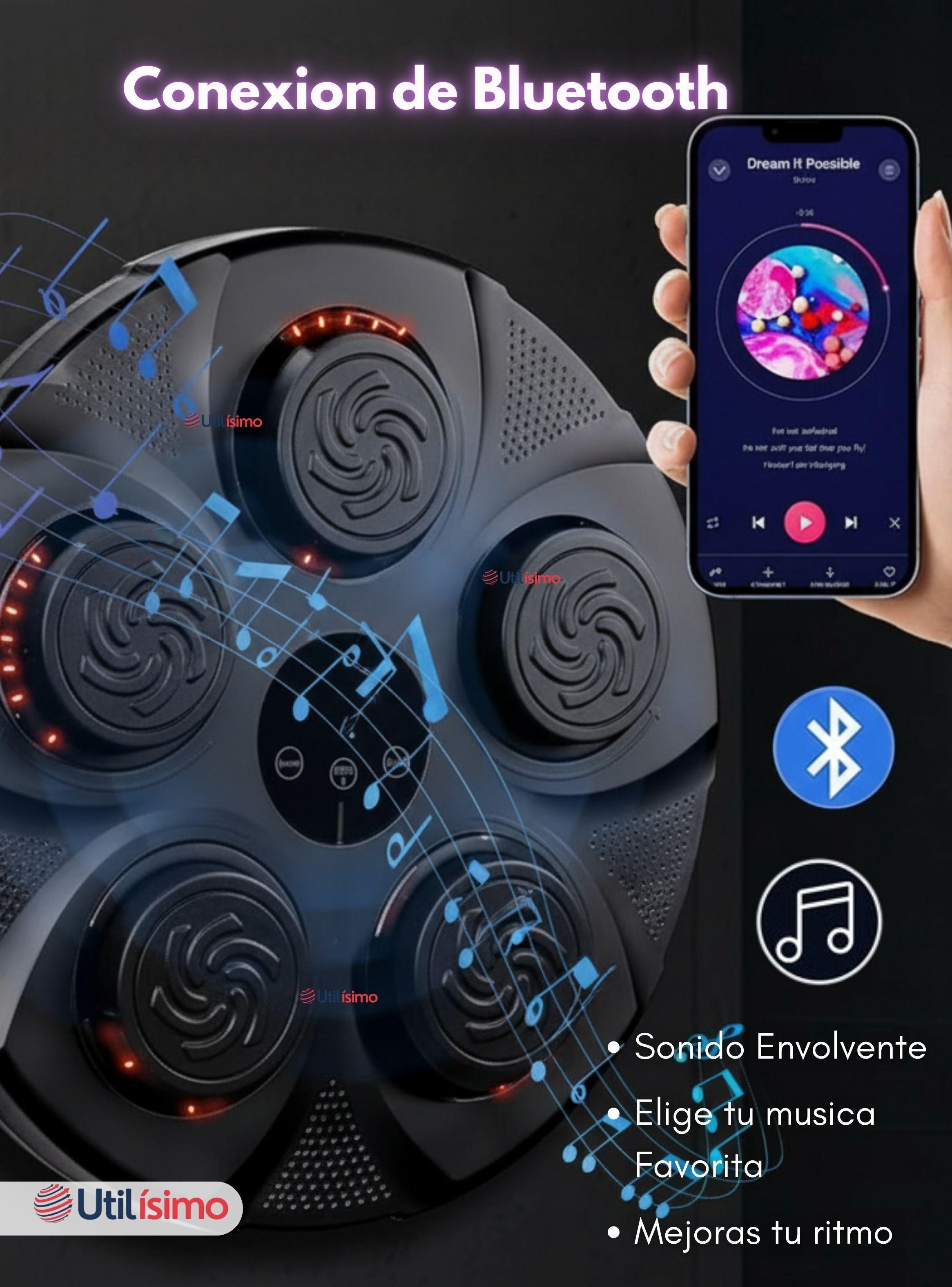 Máquina de Boxeo Musical con Bluetooth y Guantes para Adulto y Niños -6