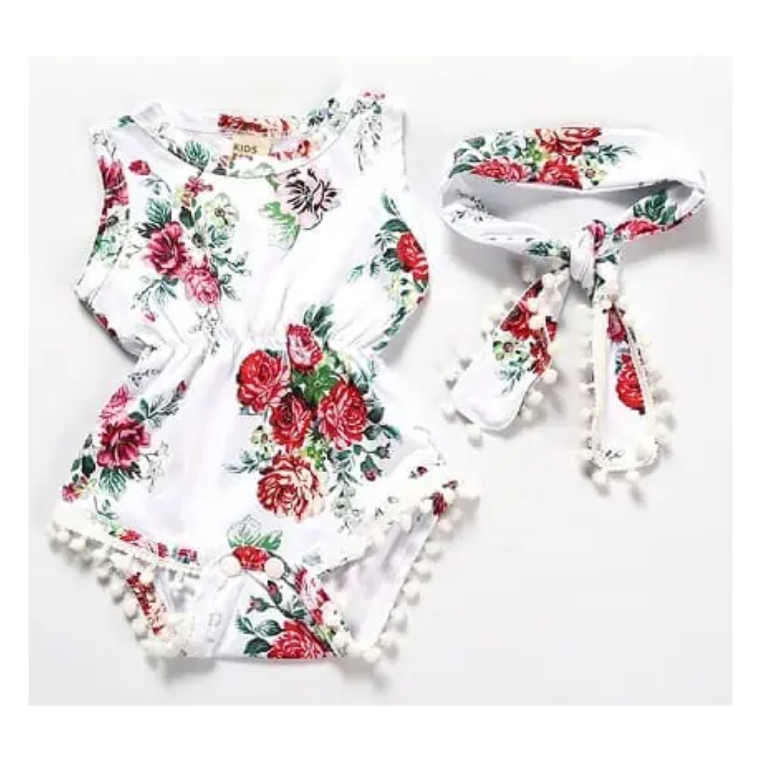 Body Floreado con Cinta para Bebé Niña Jump Kids Surtido-3