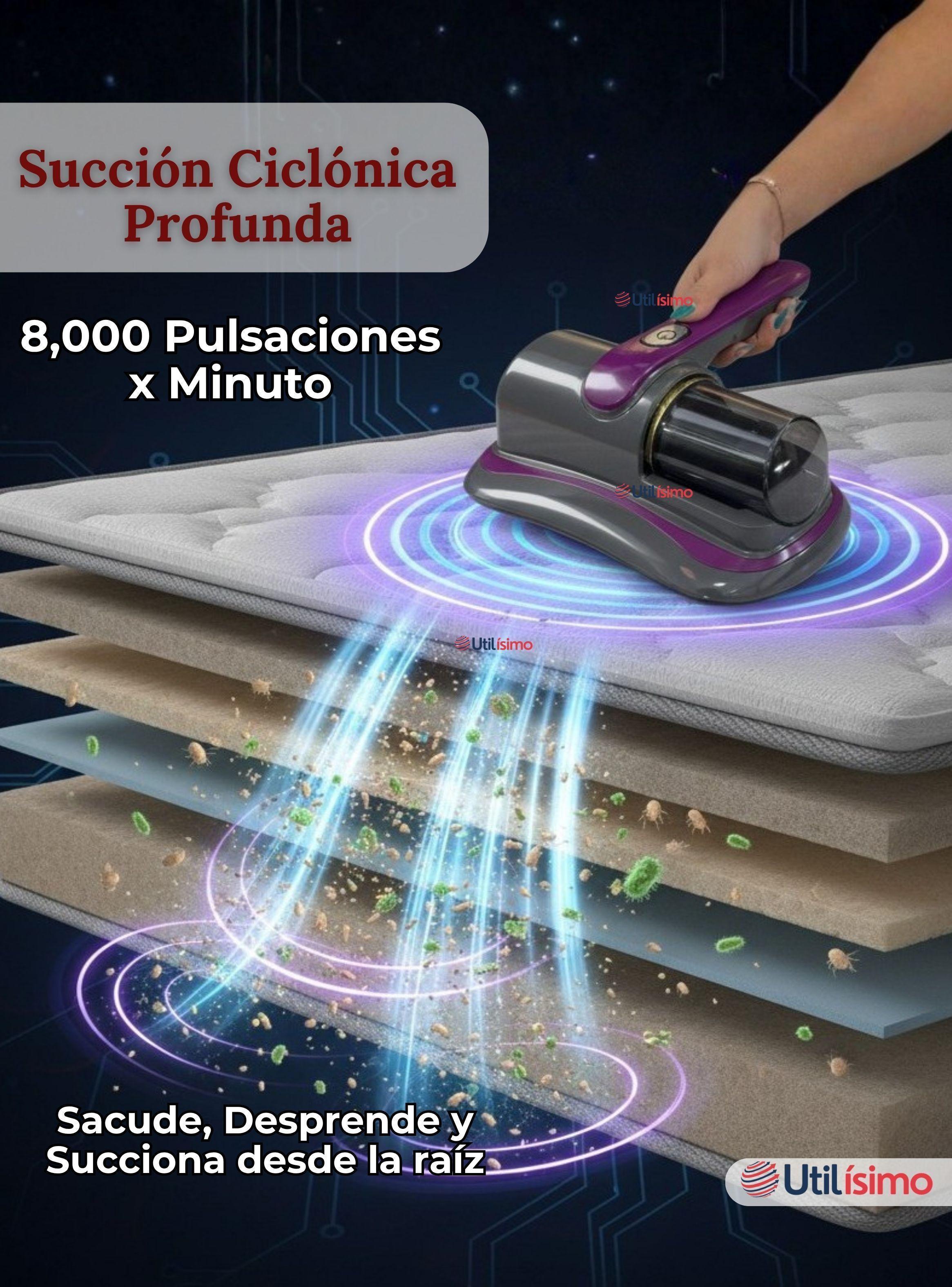 Aspirador Inalámbrico Remueve Bacterias UV Anti-Ácaros Portátil-4