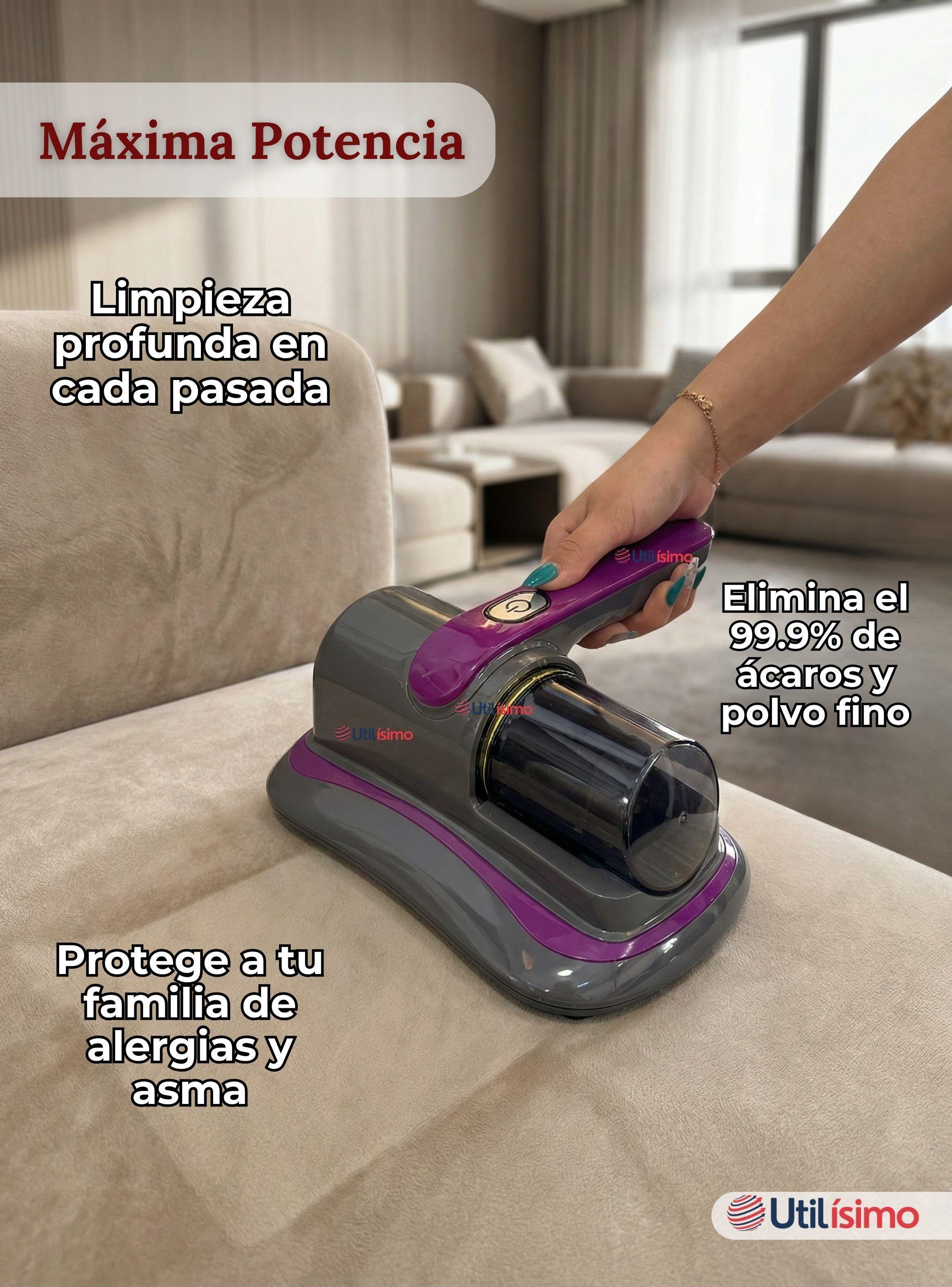 Aspirador Inalámbrico Remueve Bacterias UV Anti-Ácaros Portátil-6