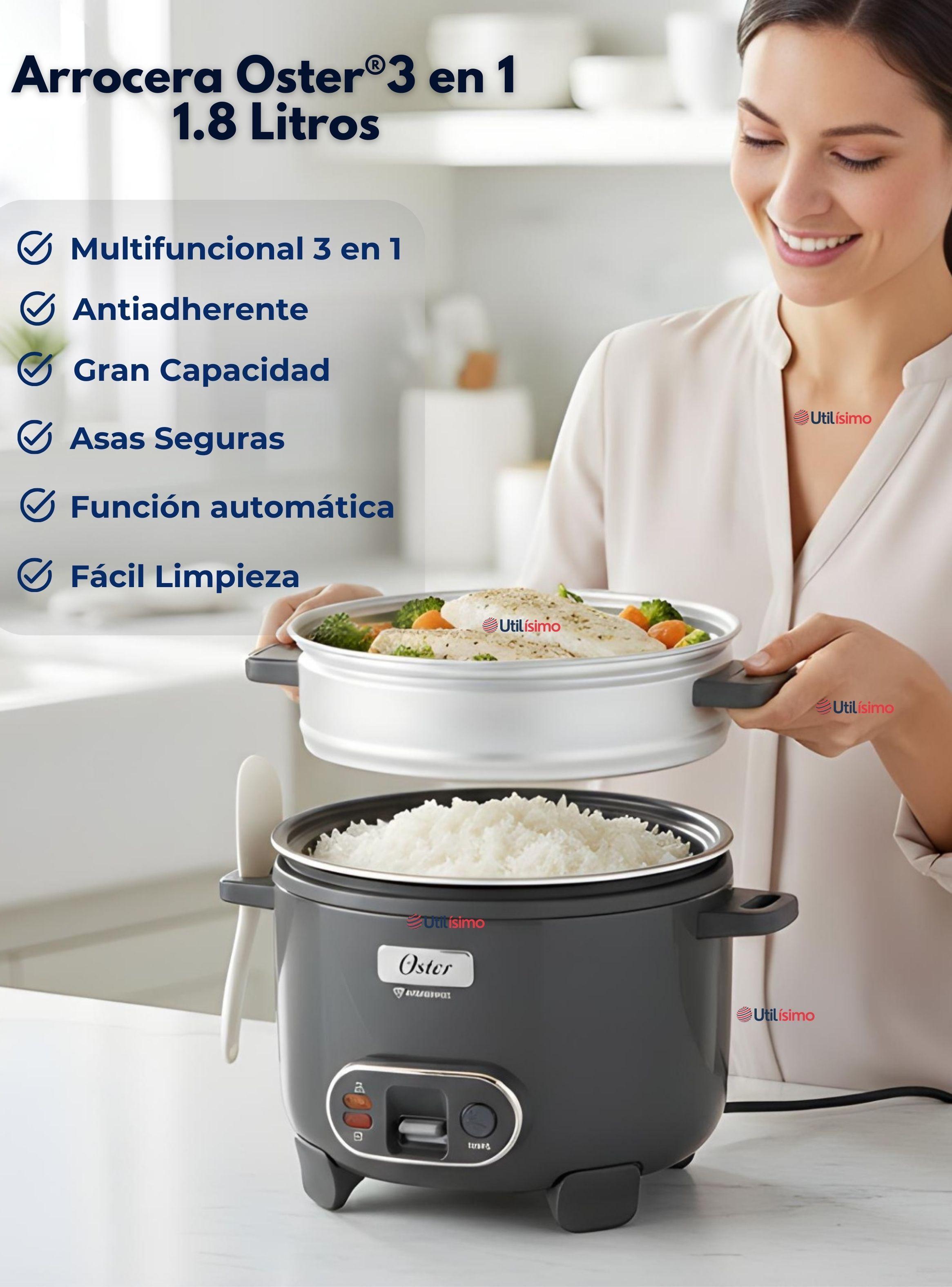 Oster Arrocera 3en1,Recubrimiento Antiadherente 1,8 L Oster DiamondForcen,CKSTRC10DFSKE-2