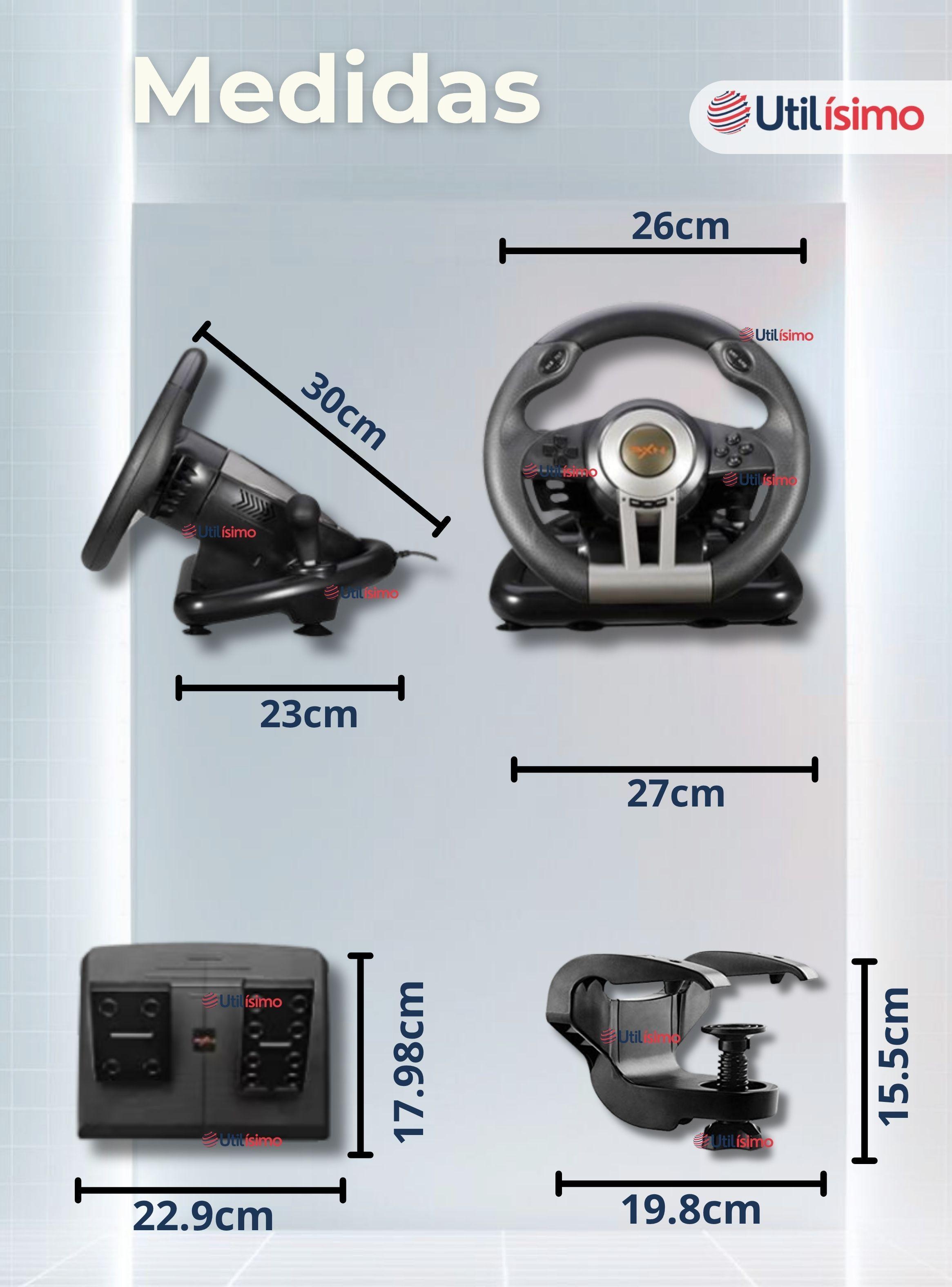 Volante De Juego V3 Pedales y Palanca Carreras Ps4 Xbox Pc-2