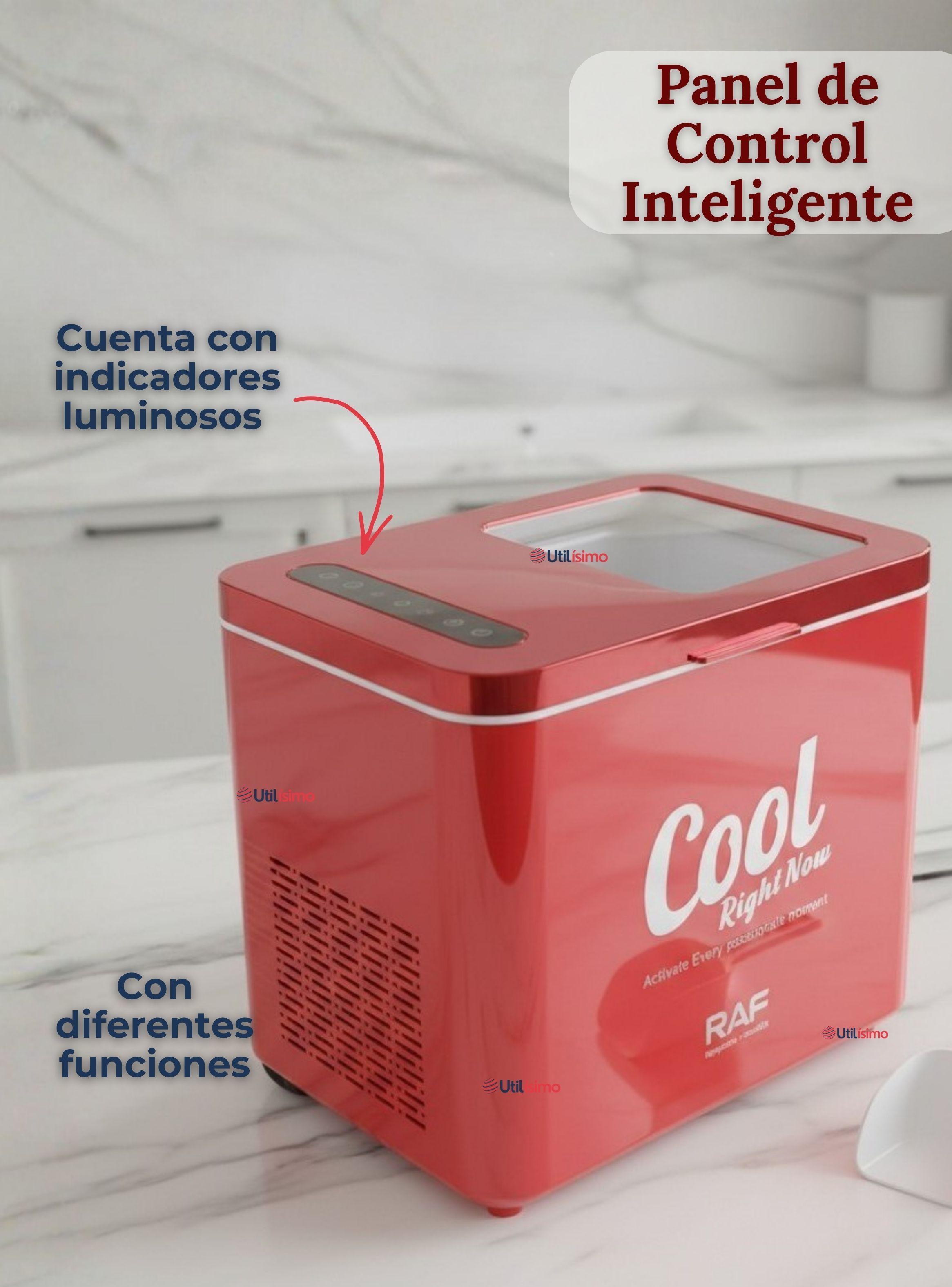 Máquina para hacer Hielo Portátil Eléctrica Hielera Hogar Premium Color Rojo -4