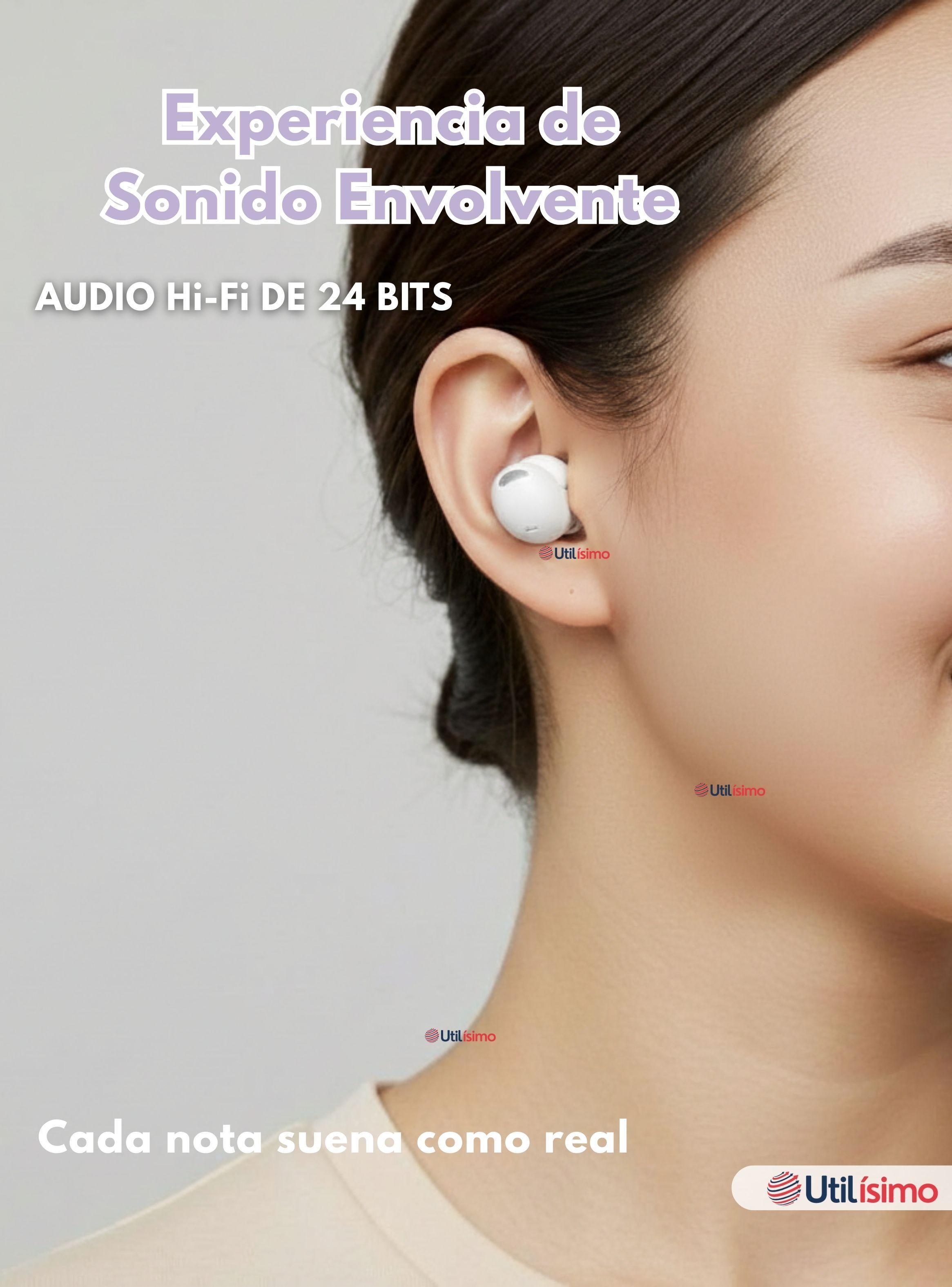 Audífonos Inalámbricos Bluetooth 5.3 Genérico de Color Blanco-3