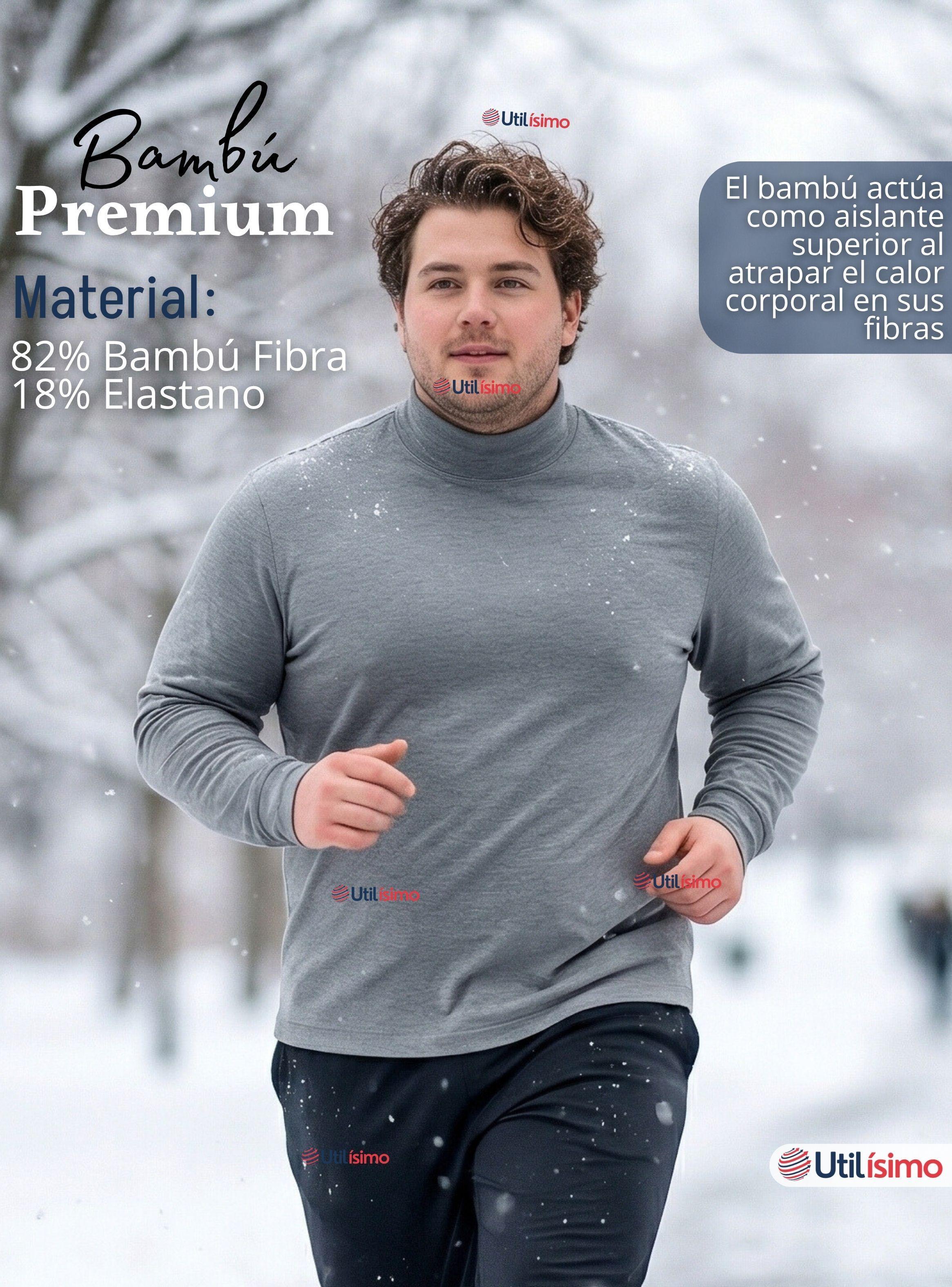 Pack 6 Camisetas Poleras Bambú Primera Capa Cuello Beatle Manga Larga Colores Surtidos-6