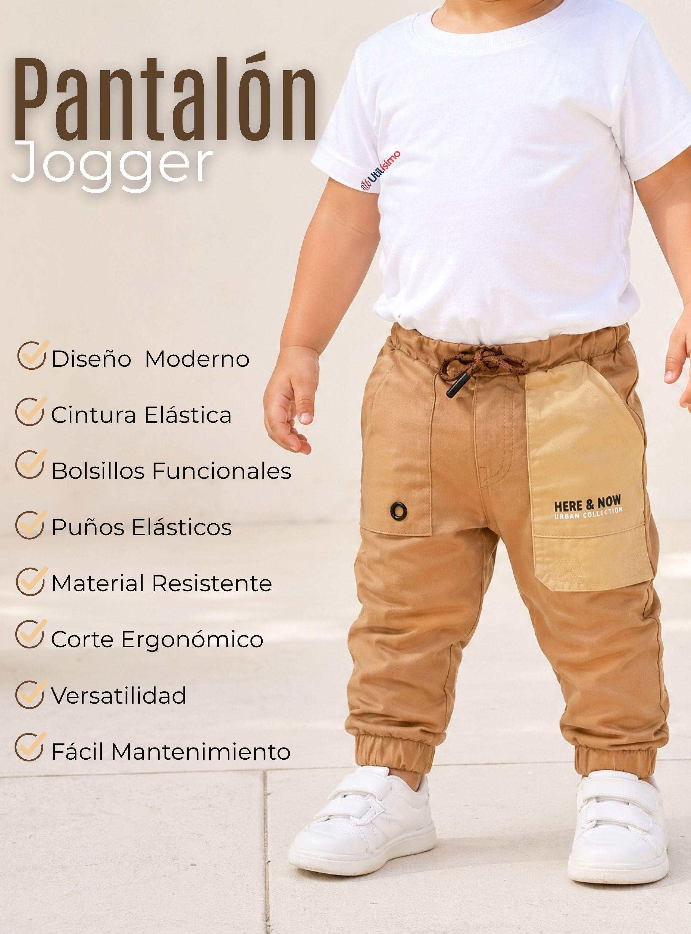 Jogger Infantil Pantalón Buzo de Niños Reforzado Calidad Premium-3