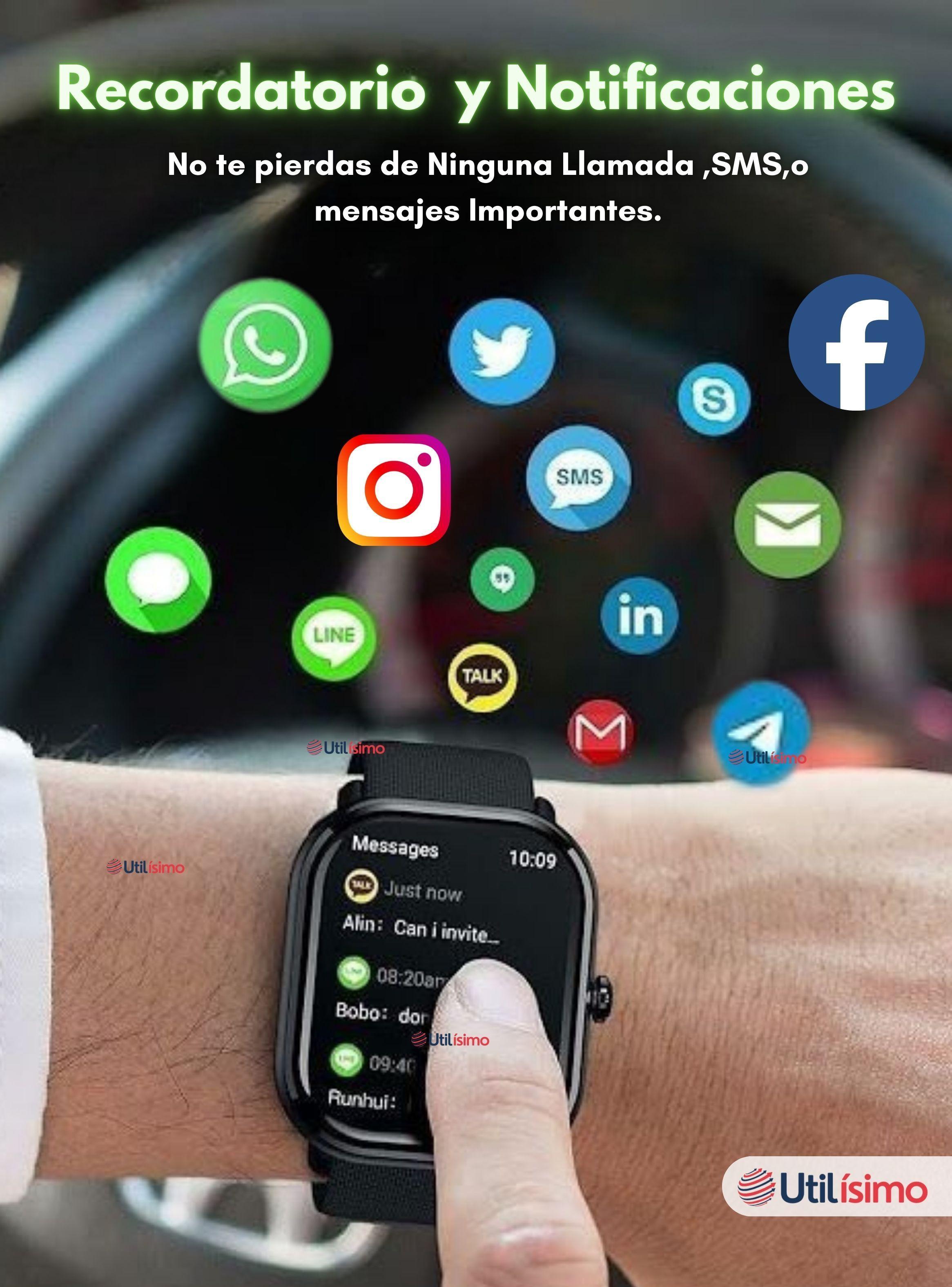 Smartwatch Vidvie SW1620 Reloj Inteligente Impermeable Color Negro-3