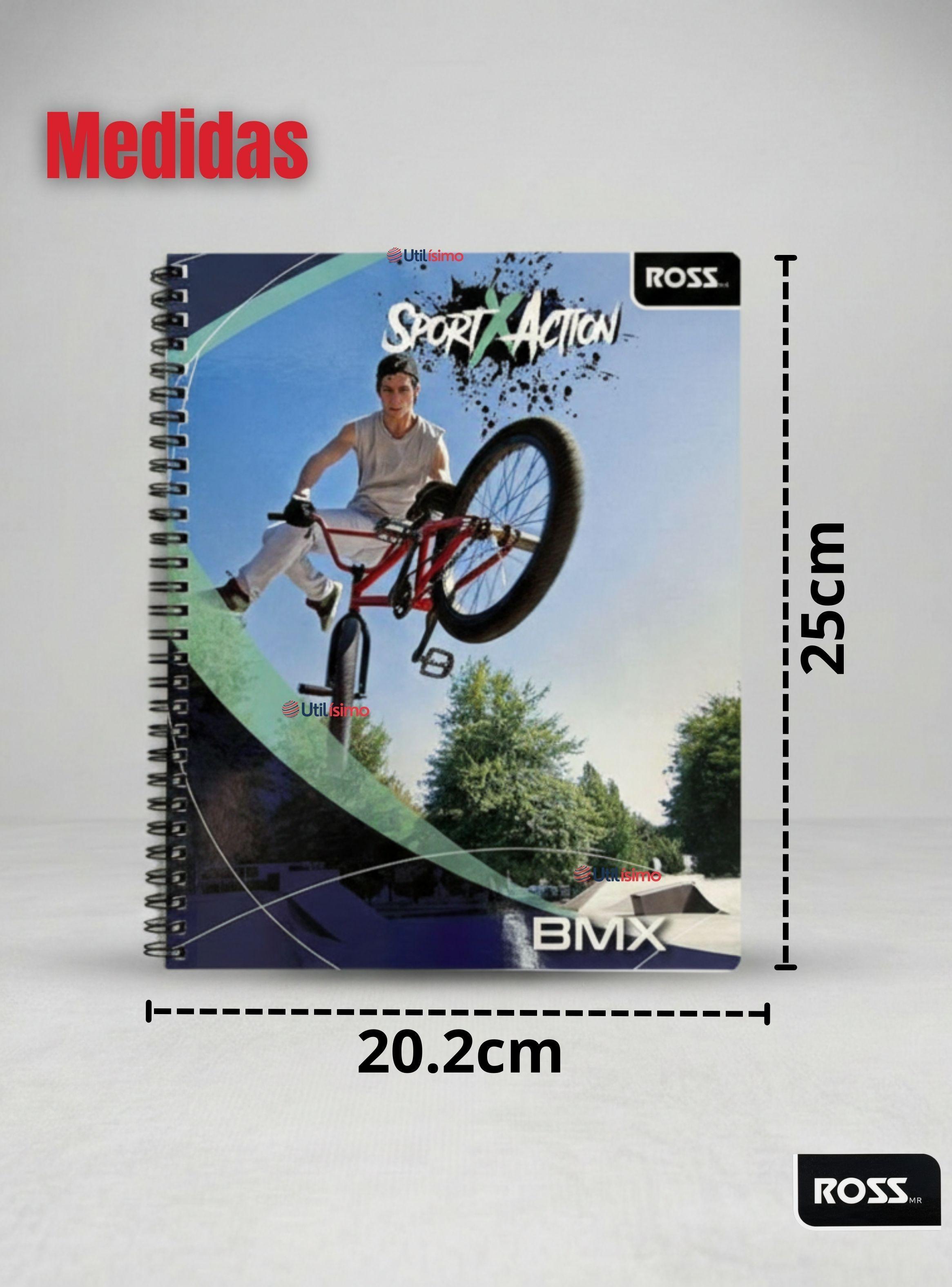 Pack 10 Cuadernos Universitario SportX Action Ross 7mm de 100 hojas Diseños Surtidos-2