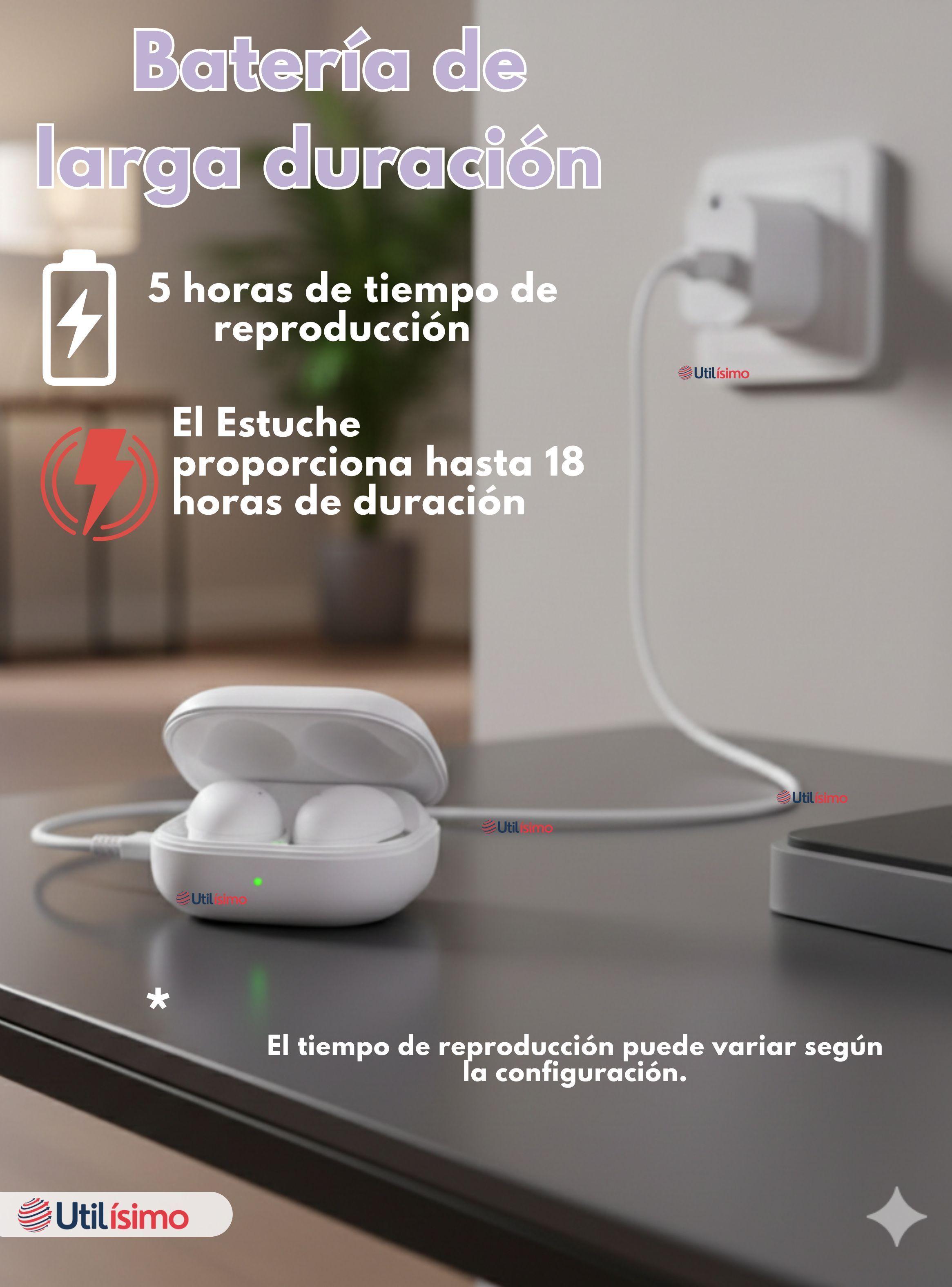 Audífonos Inalámbricos Bluetooth 5.3 Genérico Blanco-6