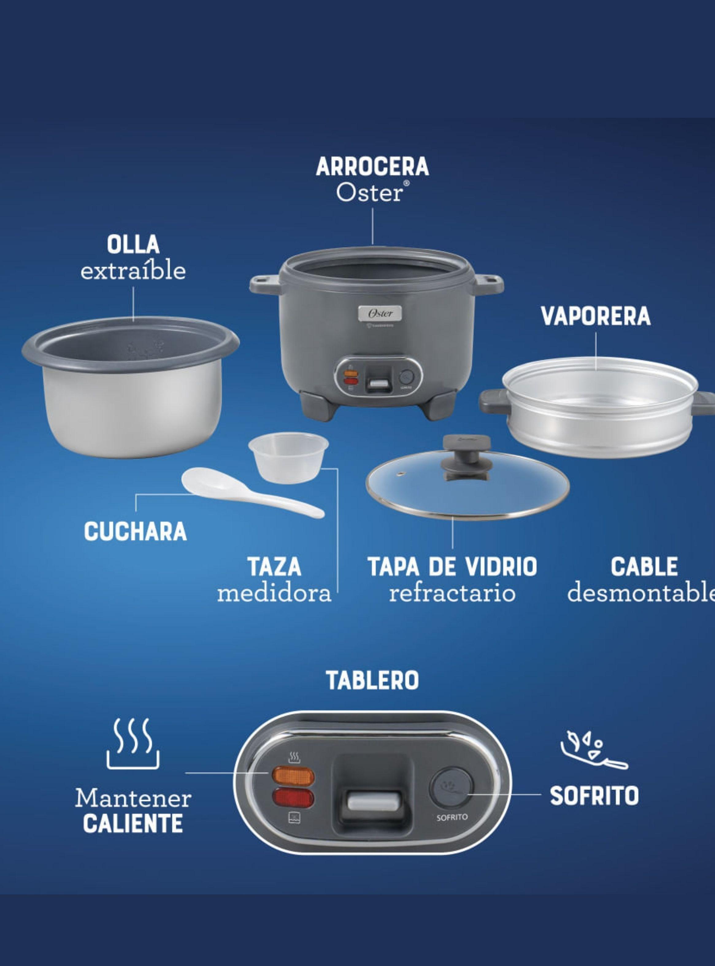 Oster Arrocera 3 en 1, Capacidad de 1,8 L Oster DiamondForcen,CKSTRC10DFSKE Version 2026-6