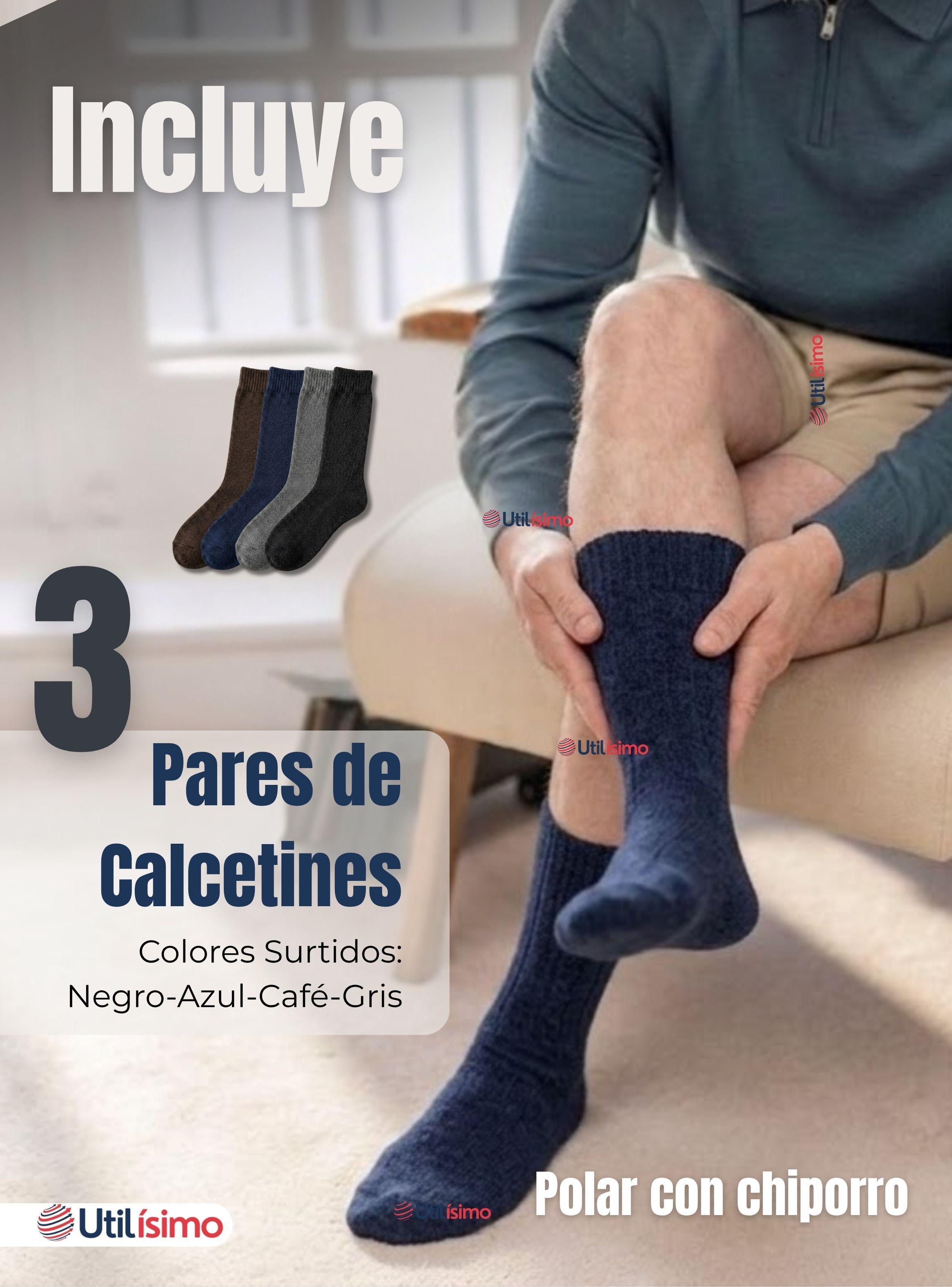 Pack 3 Pares Calcetines Térmicos Corte Alto de Hombre Colores Surtidos-2