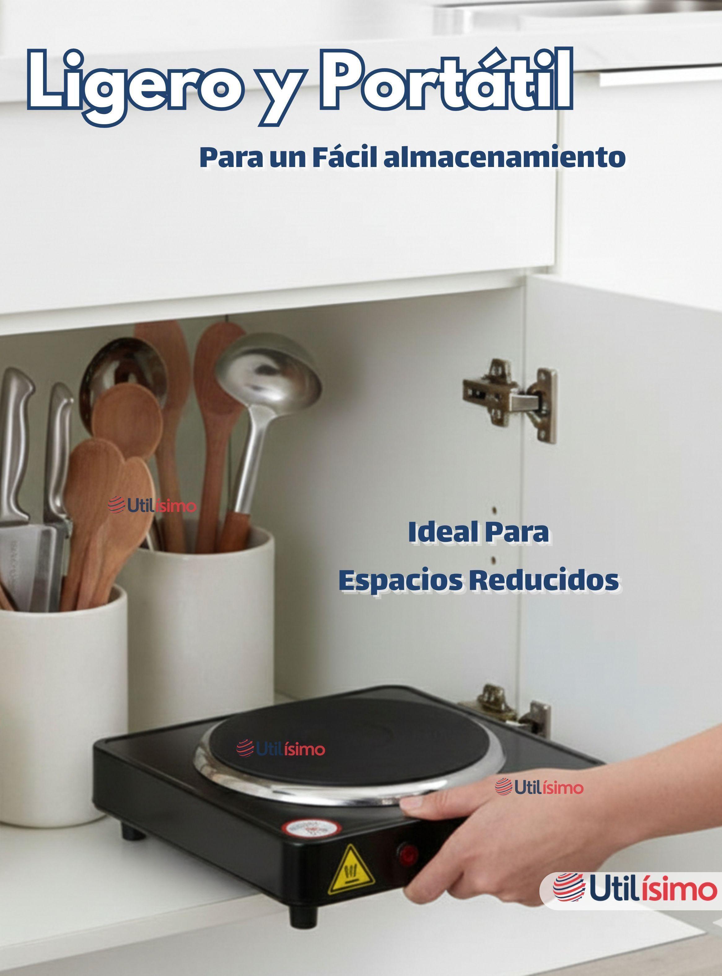 Cocina Eléctrica de 1 Plato Encimera 1000W Potencia Color Negro-6