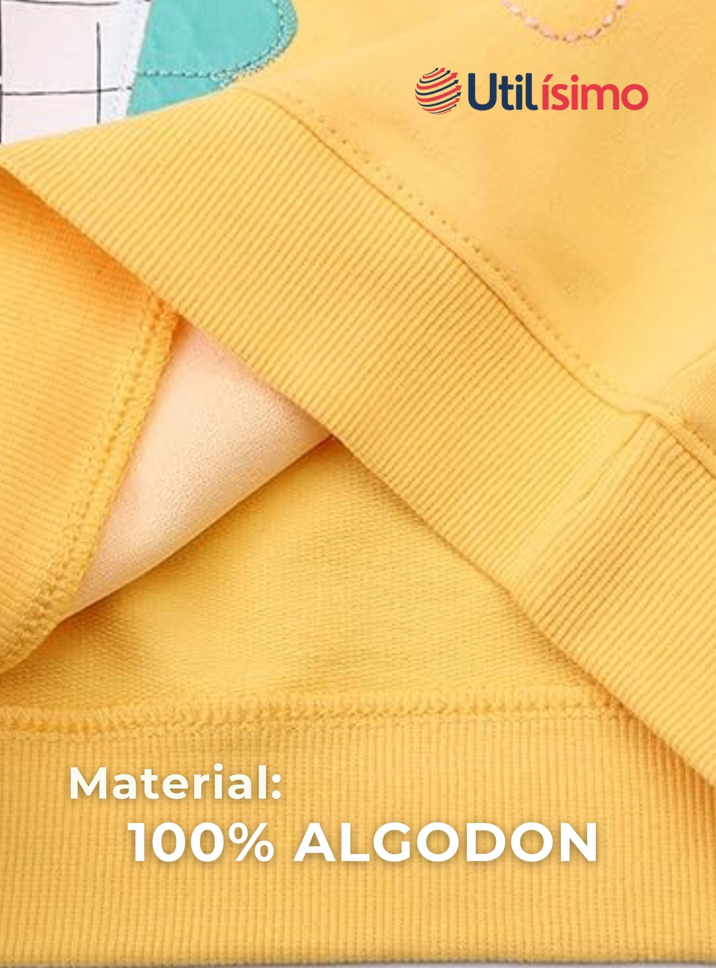 Polerón Algodón Cuello Redondo Niñas Amarillo Unicornio-4