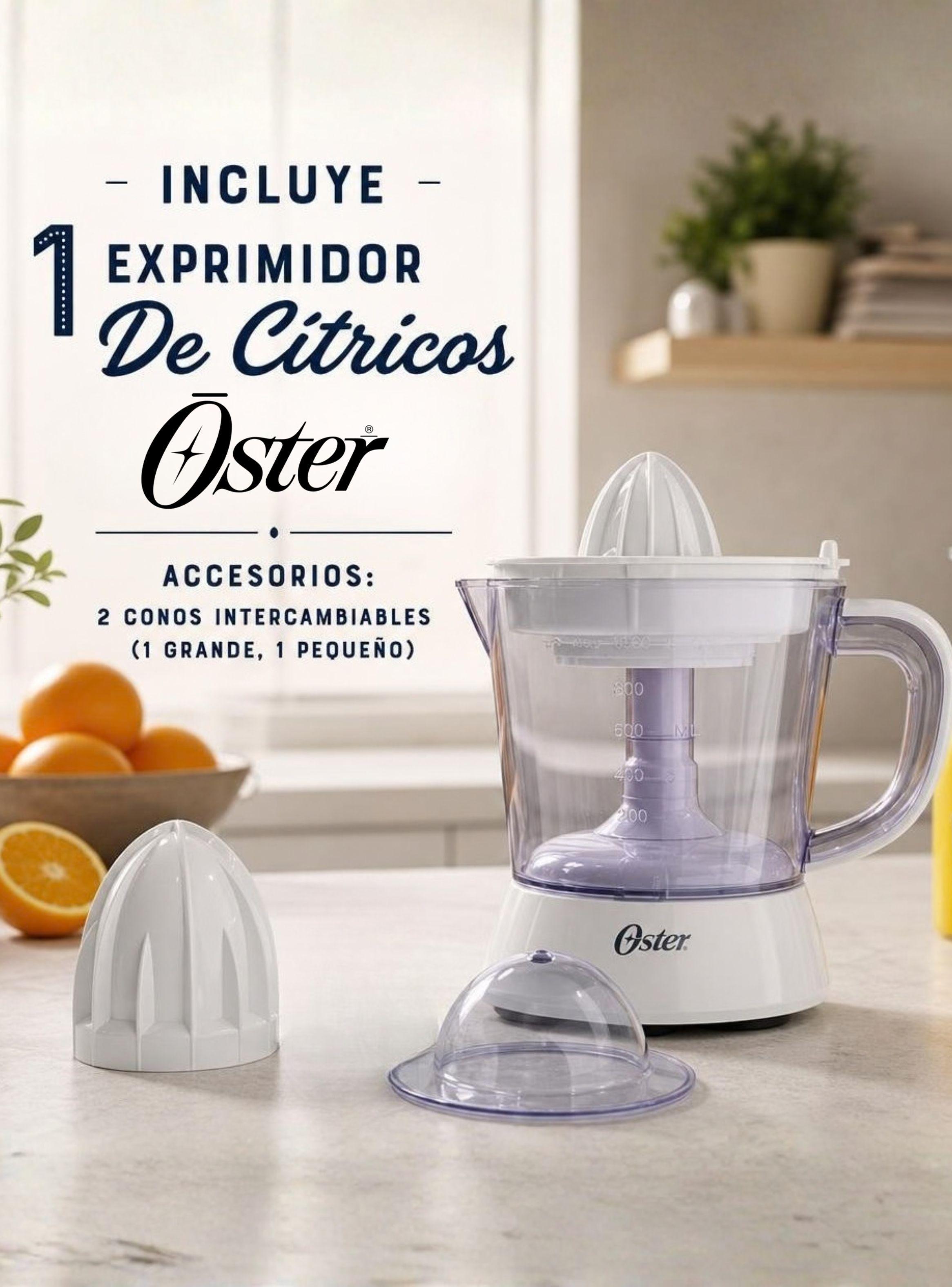 Exprimidor De Cítricos Oster® Blanco Rotación Bidireccional FPSTJU407W-1