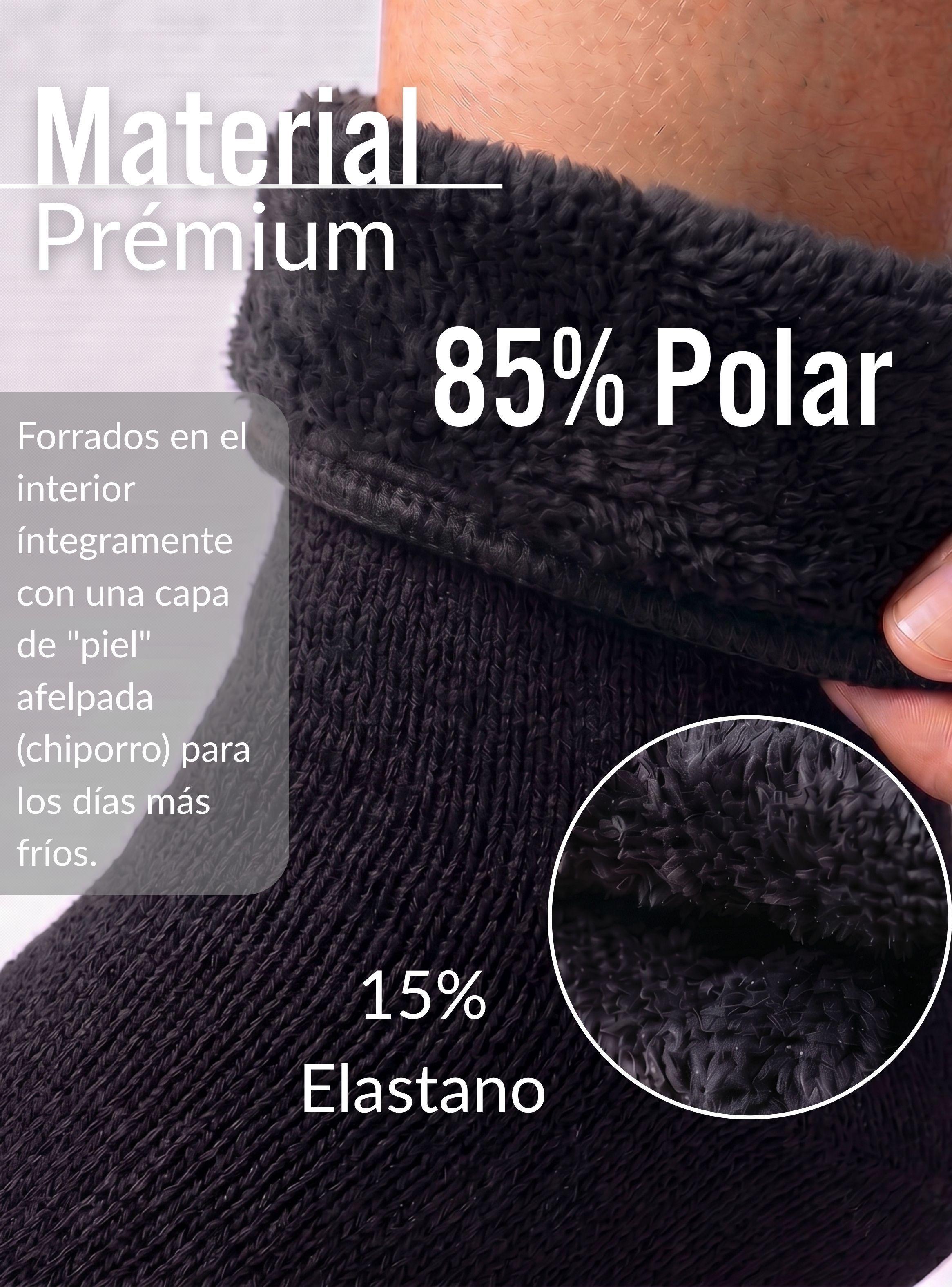 Pack 3 Pares Calcetines Chiporro Ultra Térmico Mujer Polar Color Negro Invierno-5