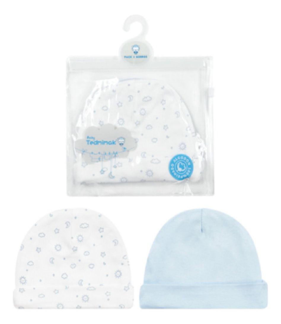 Set de 2 Gorros  para Recién Nacido Tedmimak-0