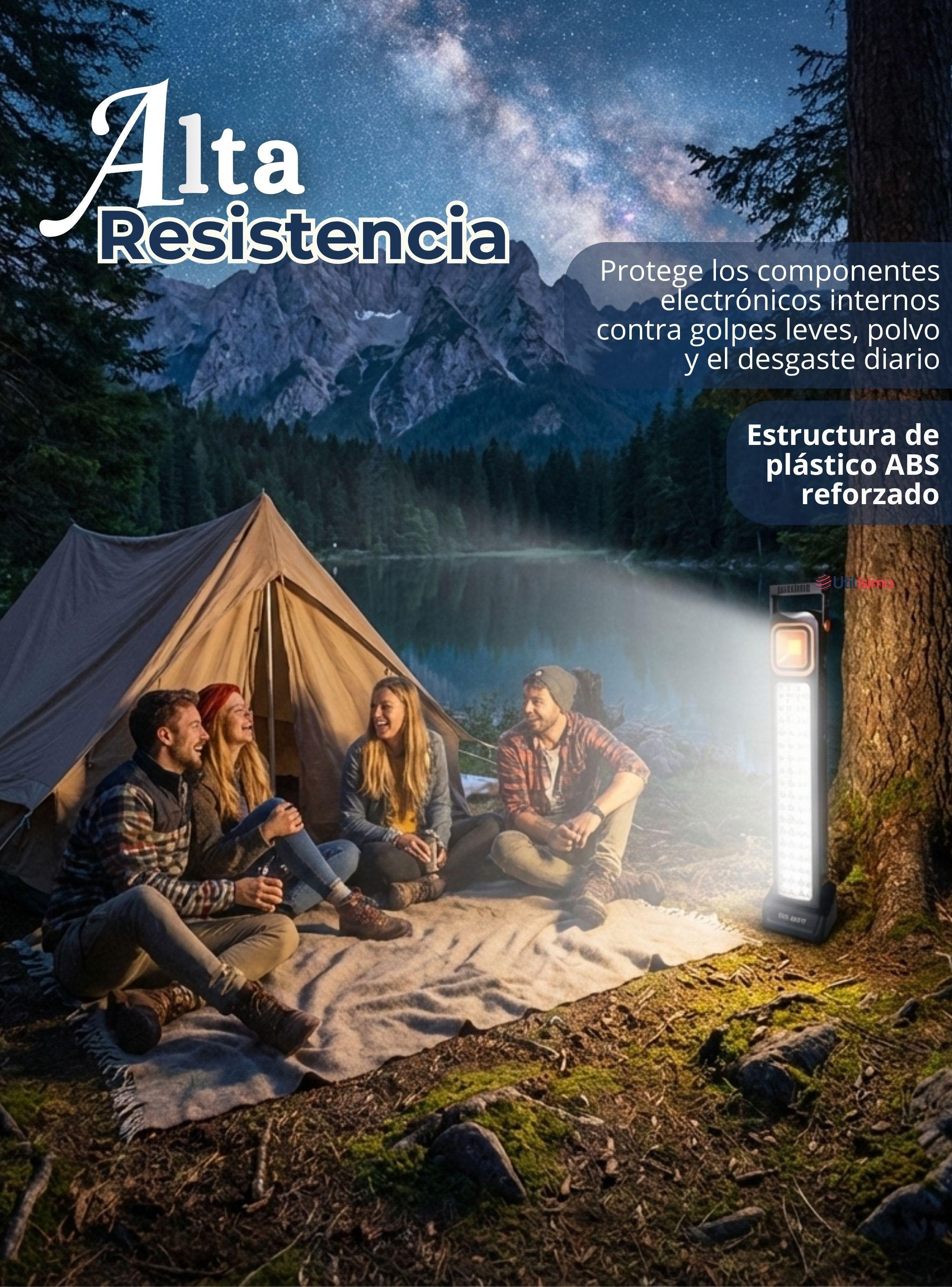 Lampara Luz De Emergencia Focos 48 Led de Carga Híbrida USB Solar 30W-6