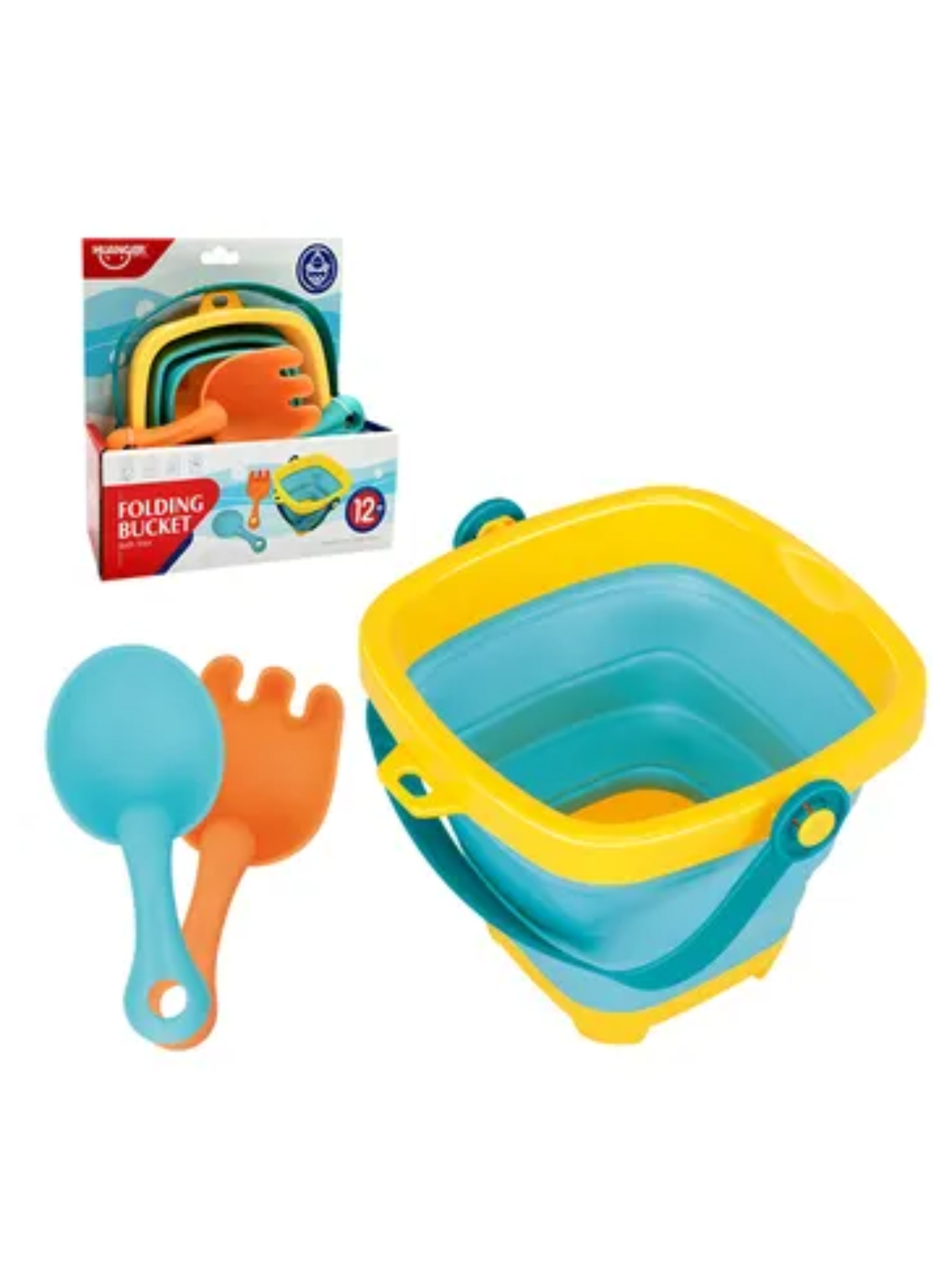 Juguete Set de Playa Juguete Arena Infantil Balde Plegable Niño Niña-3