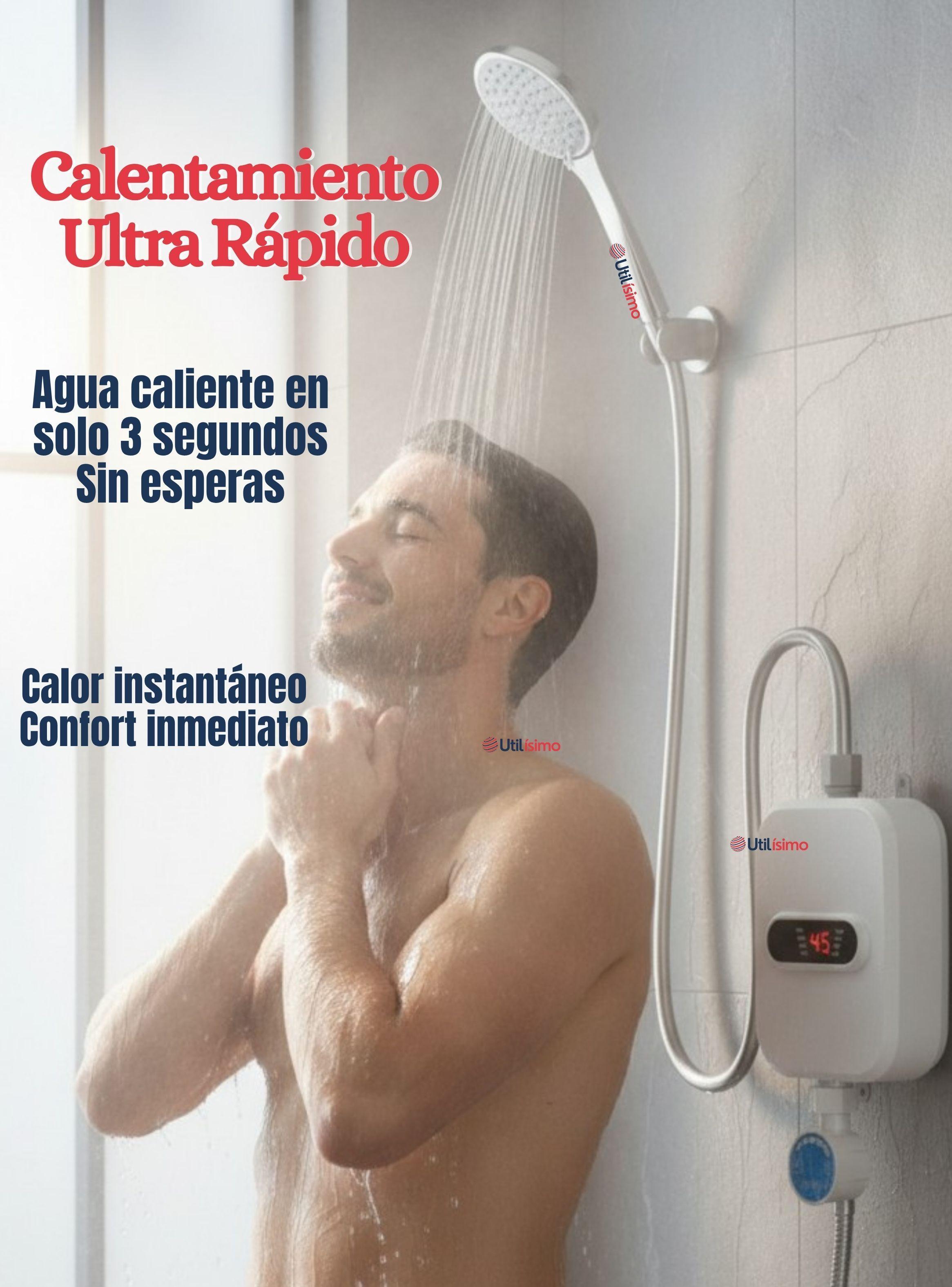 Mini Calentador De Agua Eléctrico Calefón Ducha Calienta En 3seg Blanco Potencia 3.500w Calefónt-4