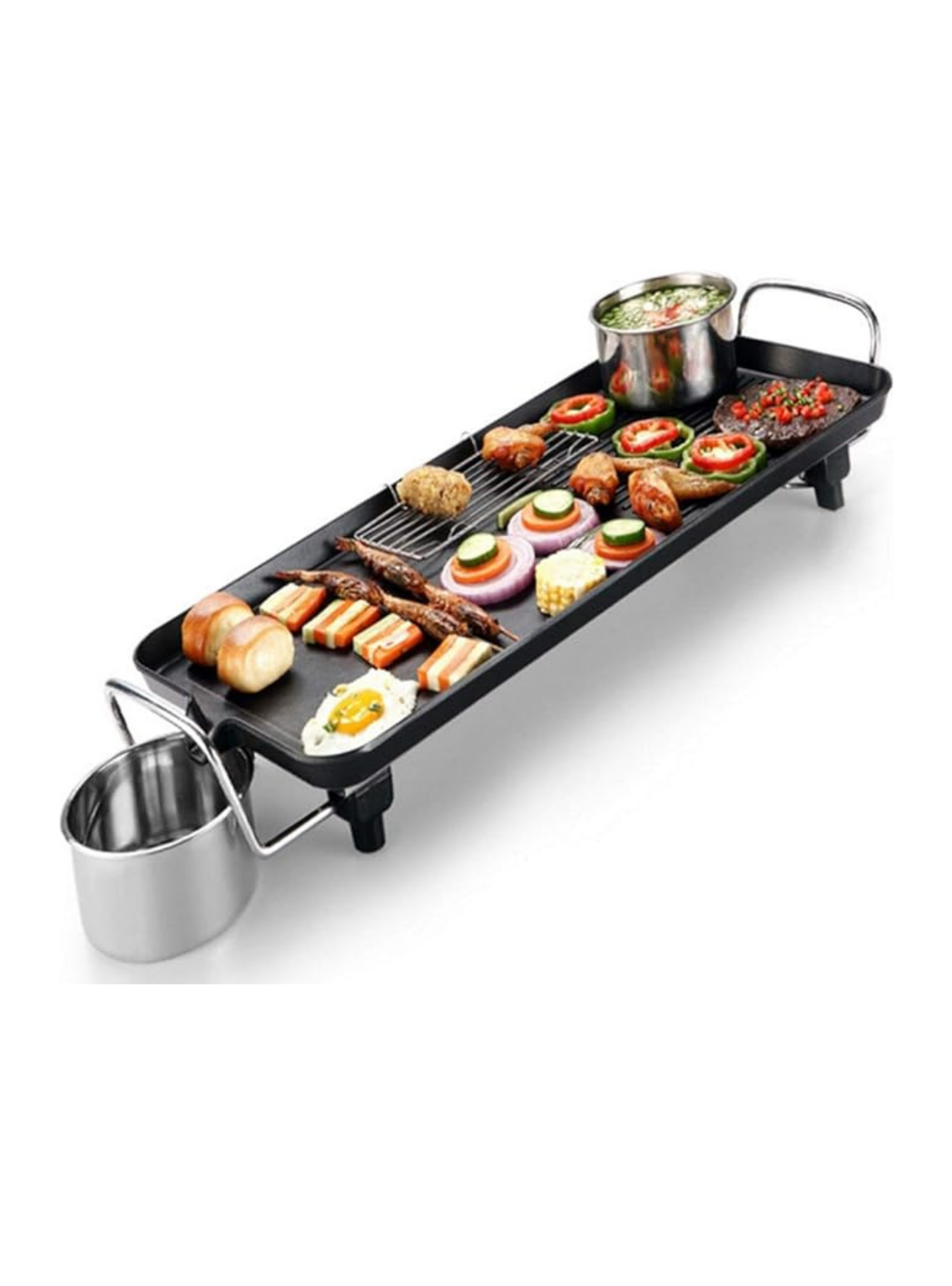 Plancha Parrillera Eléctrica Antiadherente-3