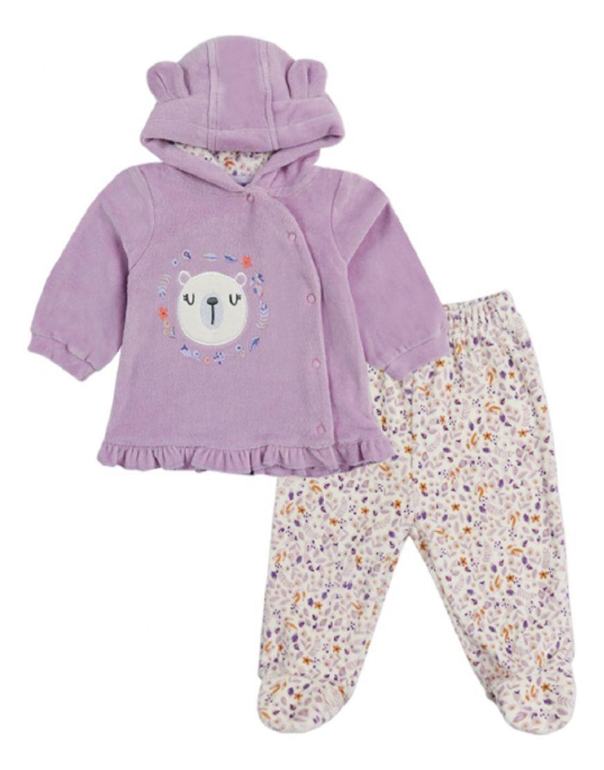 Traje Bebés 2 Piezas Poleron Pantalon Tedmimak Plush-0