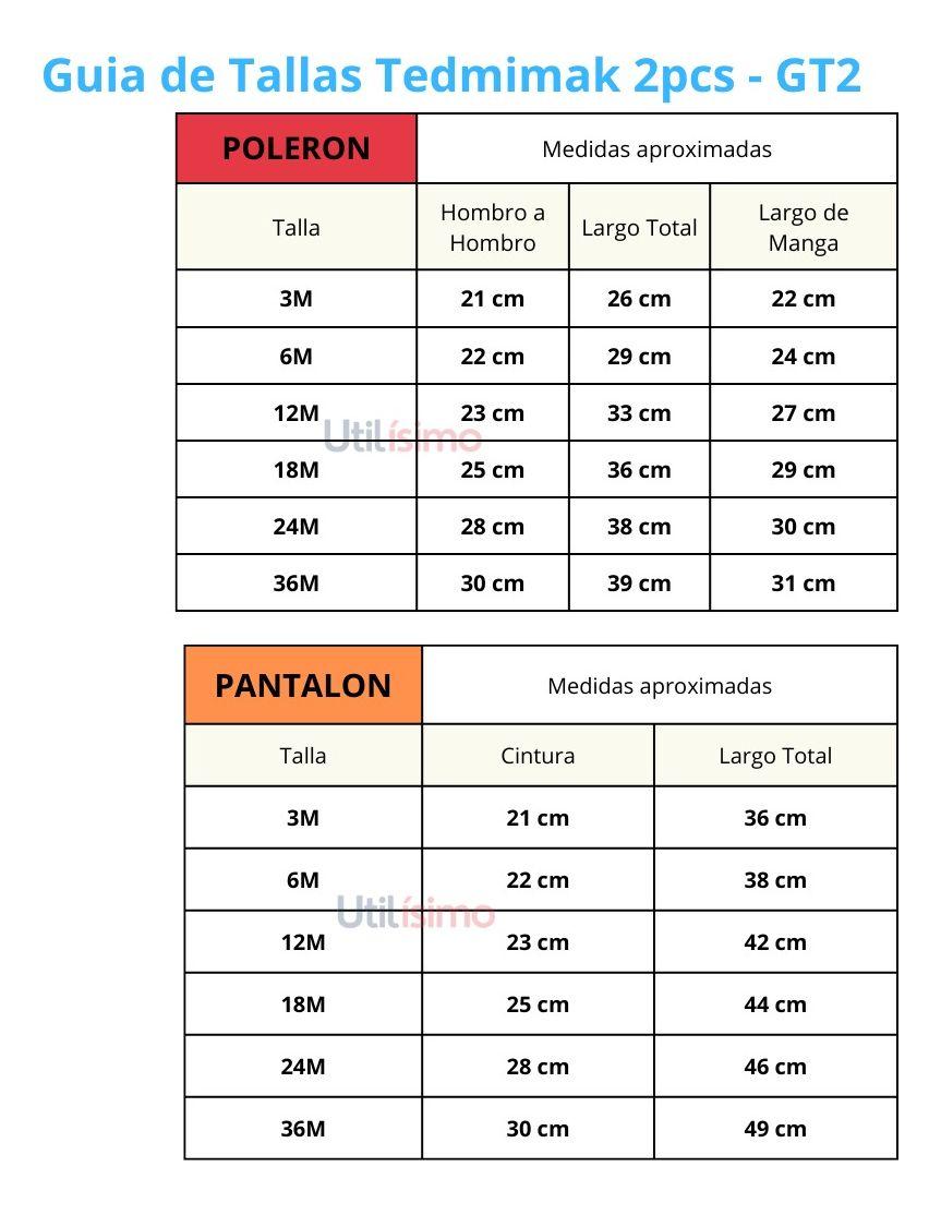 Traje Bebés 2 Piezas Poleron Pantalon Tedmimak Plush-1