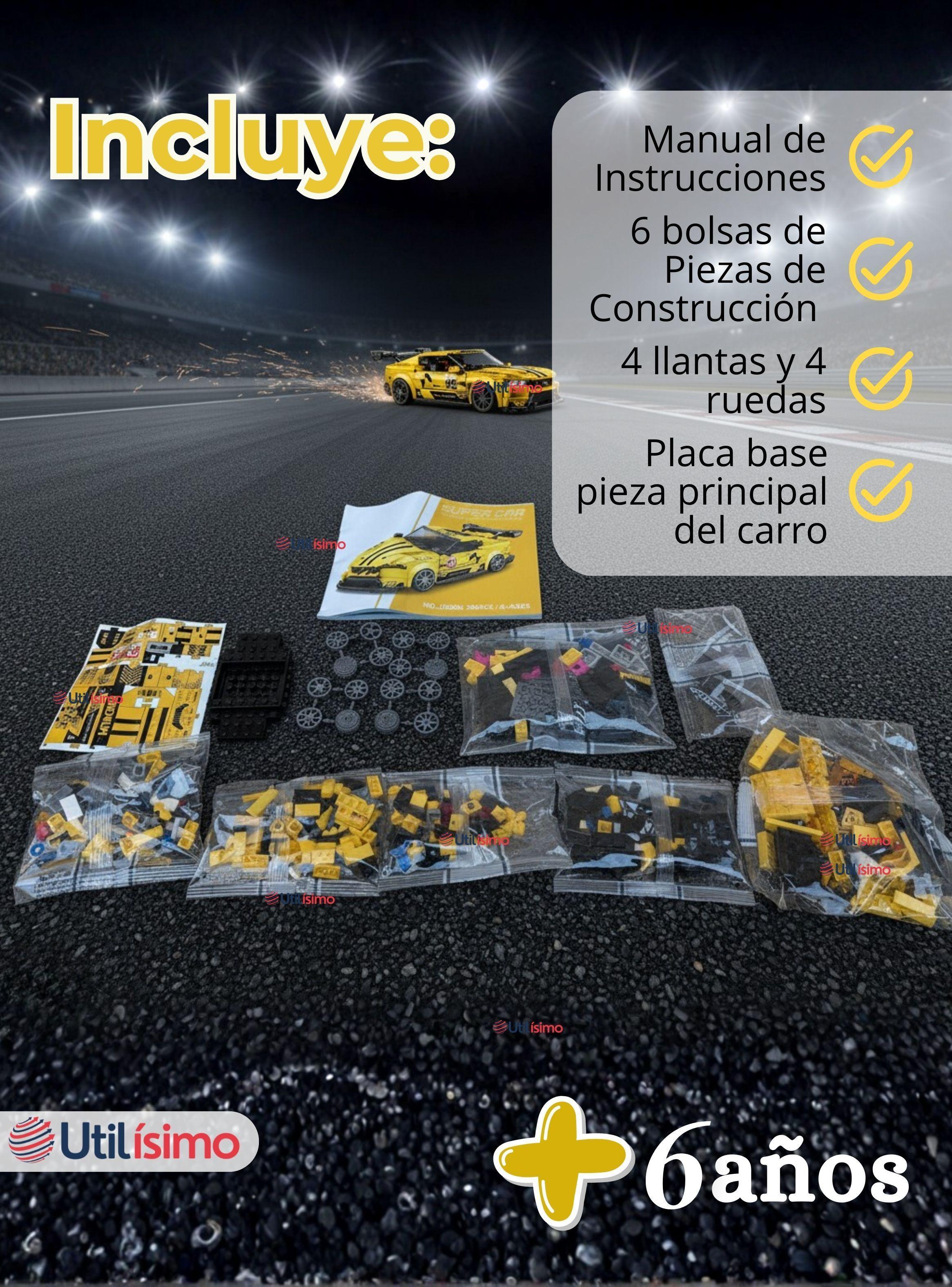 Auto Coche De Carreras Armable Maqueta Porsche Racing 360 Piezas Juguete Niño-2