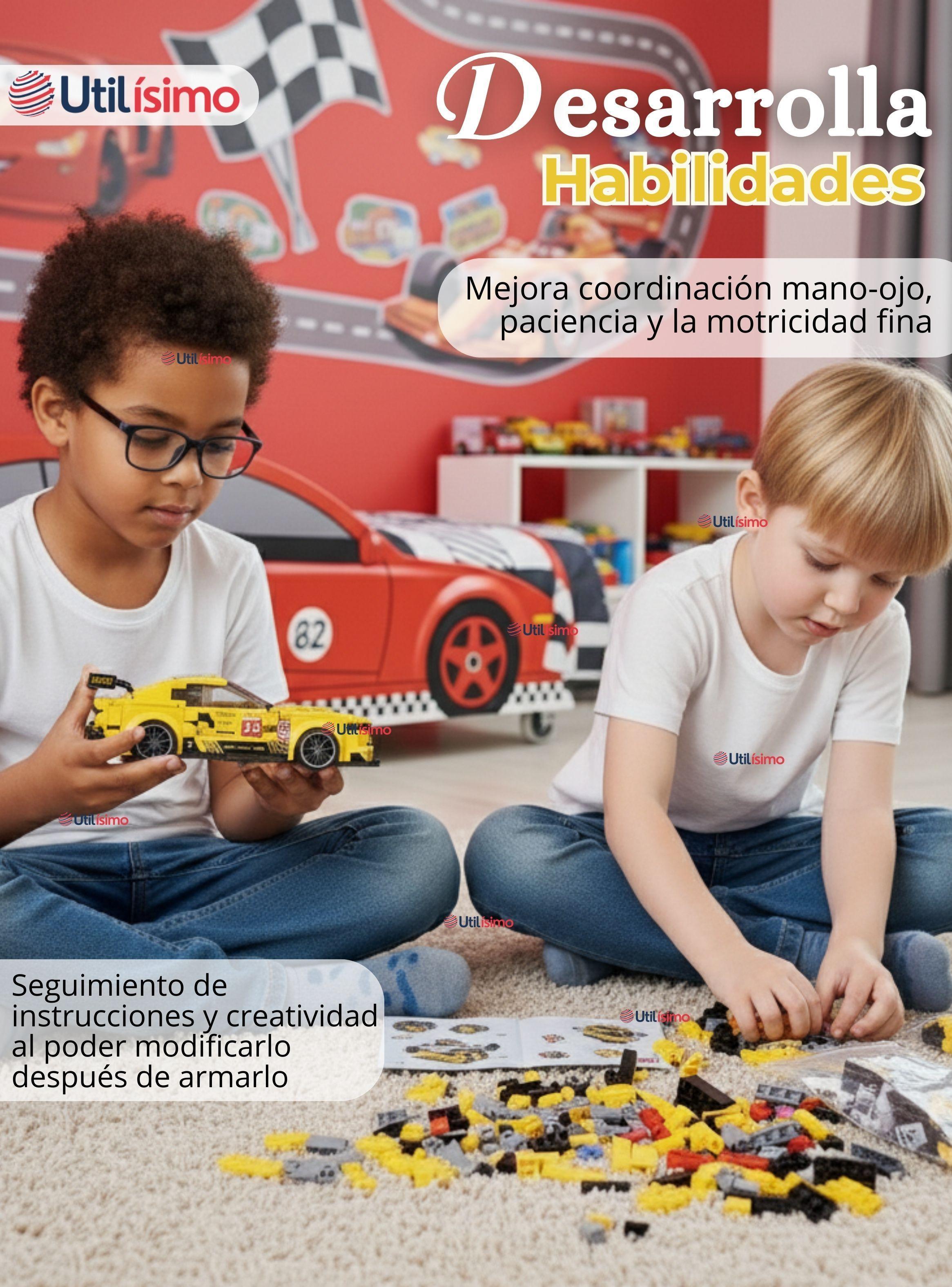 Auto Coche De Carreras Armable Maqueta Porsche Racing 360 Piezas Juguete Niño-3