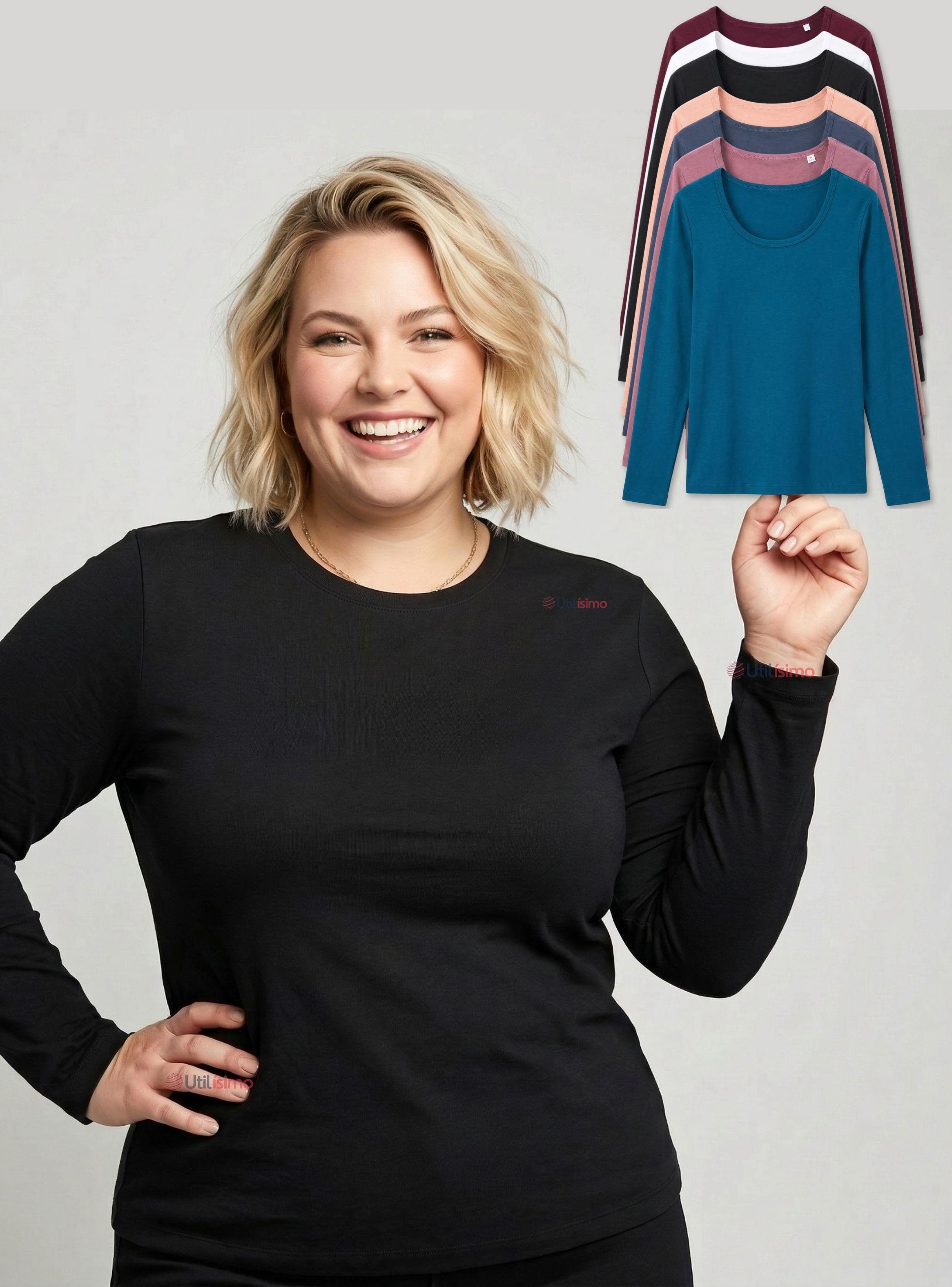 Pack 3 Camisetas Poleras Polar Primera Capa Manga Larga Colores Surtidos de Mujer-1