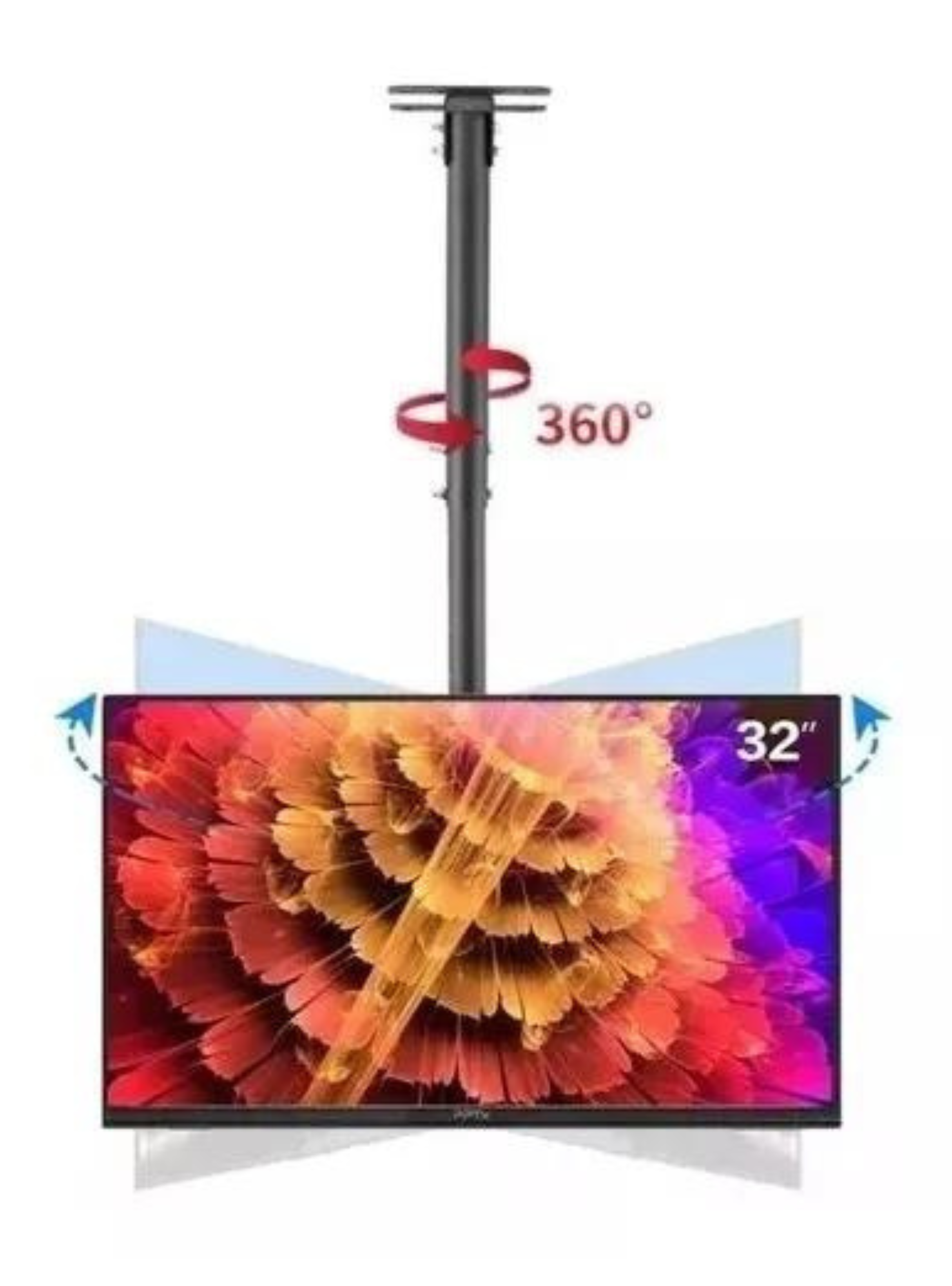 Soporte Tv Techo O Pared Ajustable Base 26 A 55 Pulgadas-7