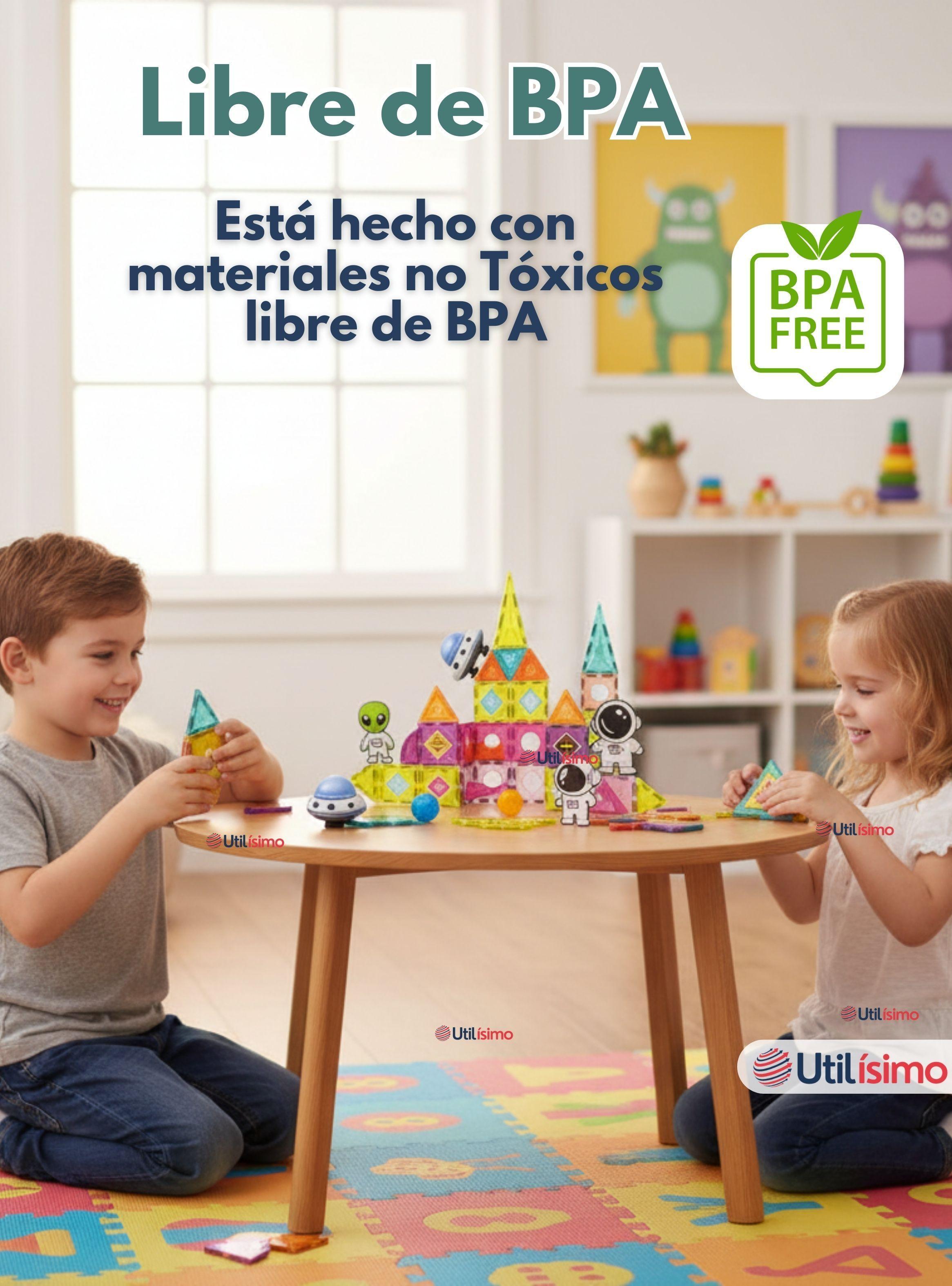 Juego Bloques De Construcción 3D Magnéticos  de 70 Piezas Niño o Niña-3