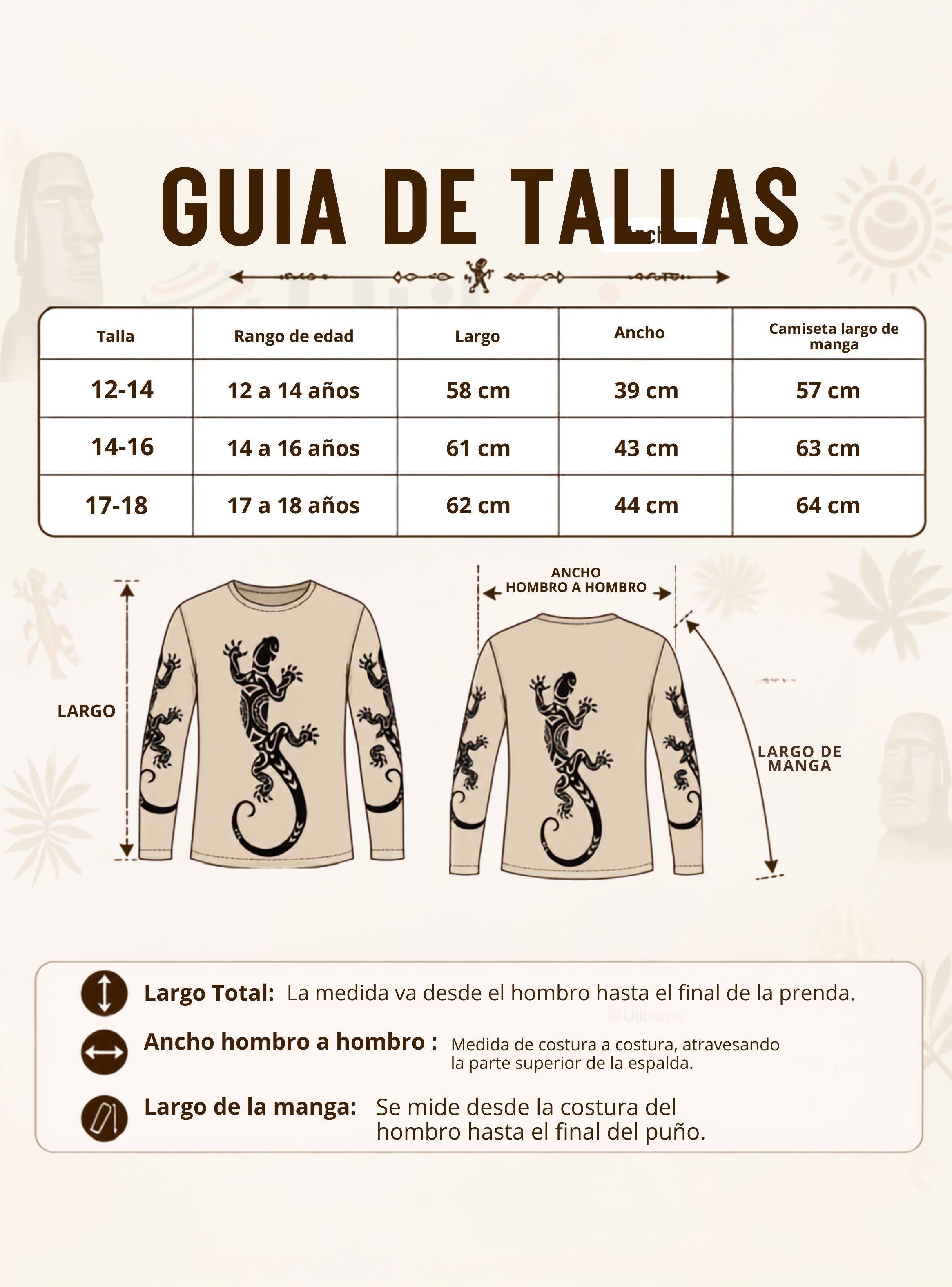 Polera Tatuaje Falso Efecto Piel Juvenil  Rapa Nui Fiestas Patrias-3