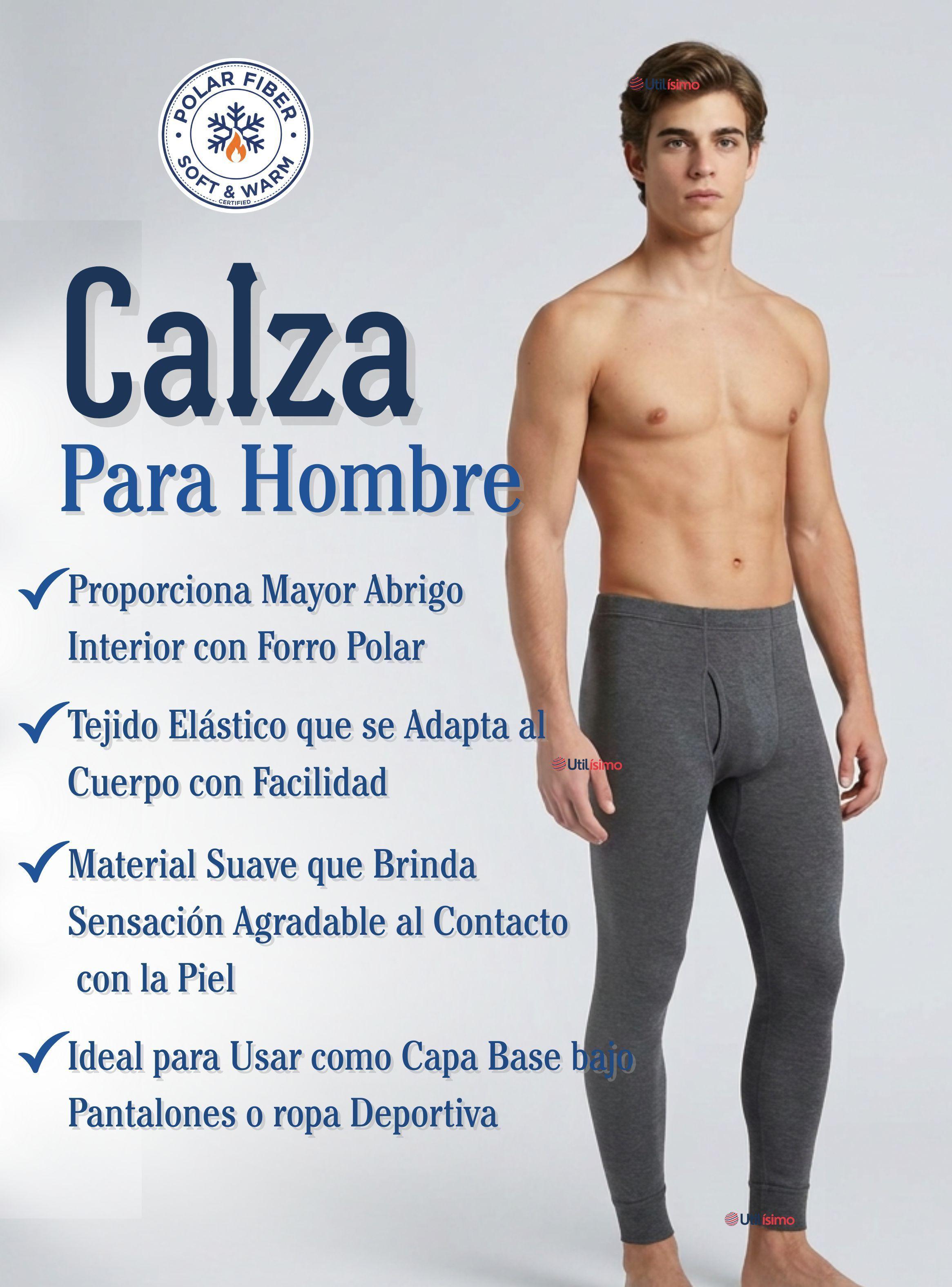 Calza Polar Para Hombre Térmica Invierno Calzoncillo Largo-4