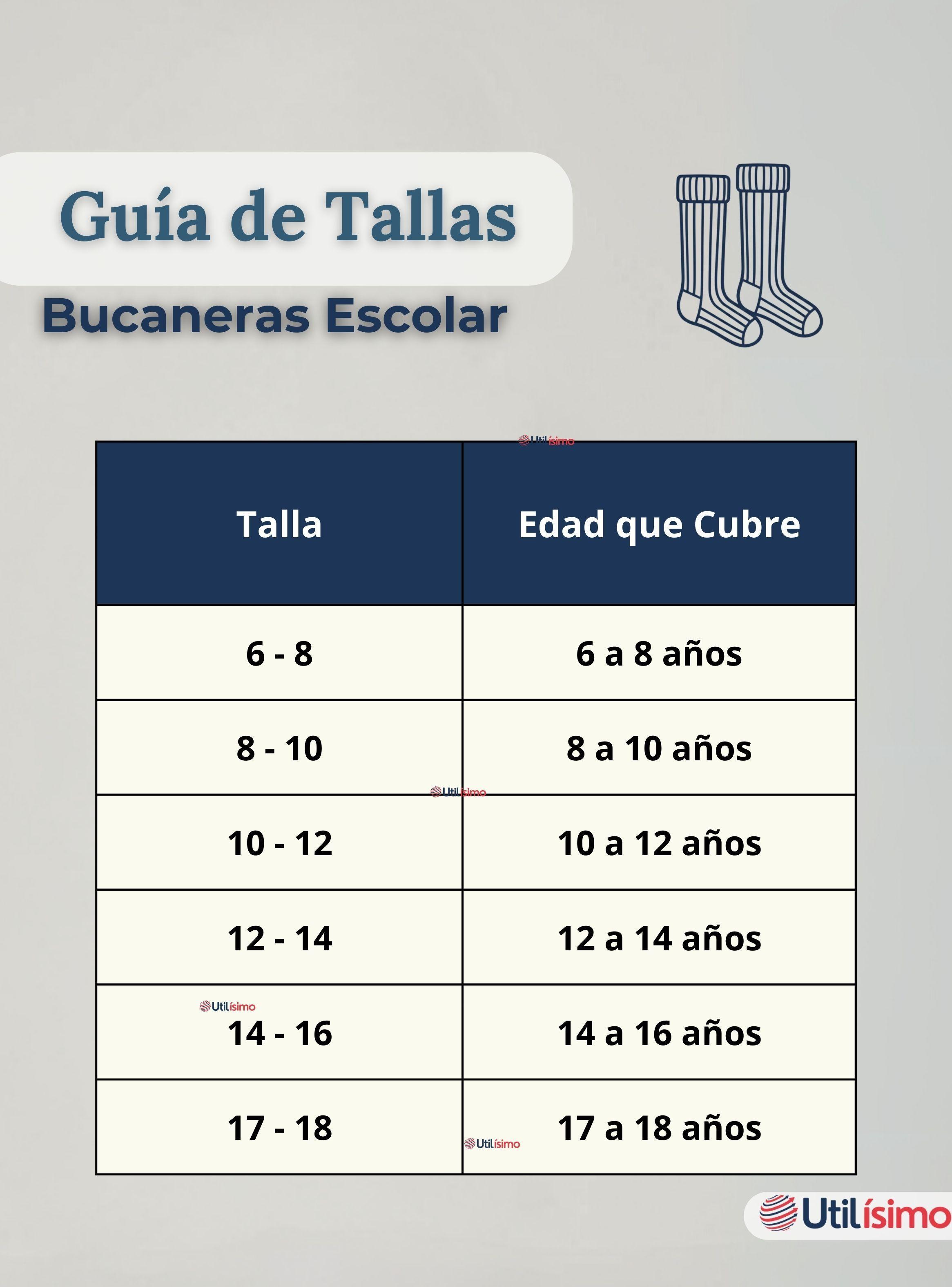 Pack 6 Bucaneras Escolares Calcetines Acrílico Color Azul Premium Niñas y Juvenil-3
