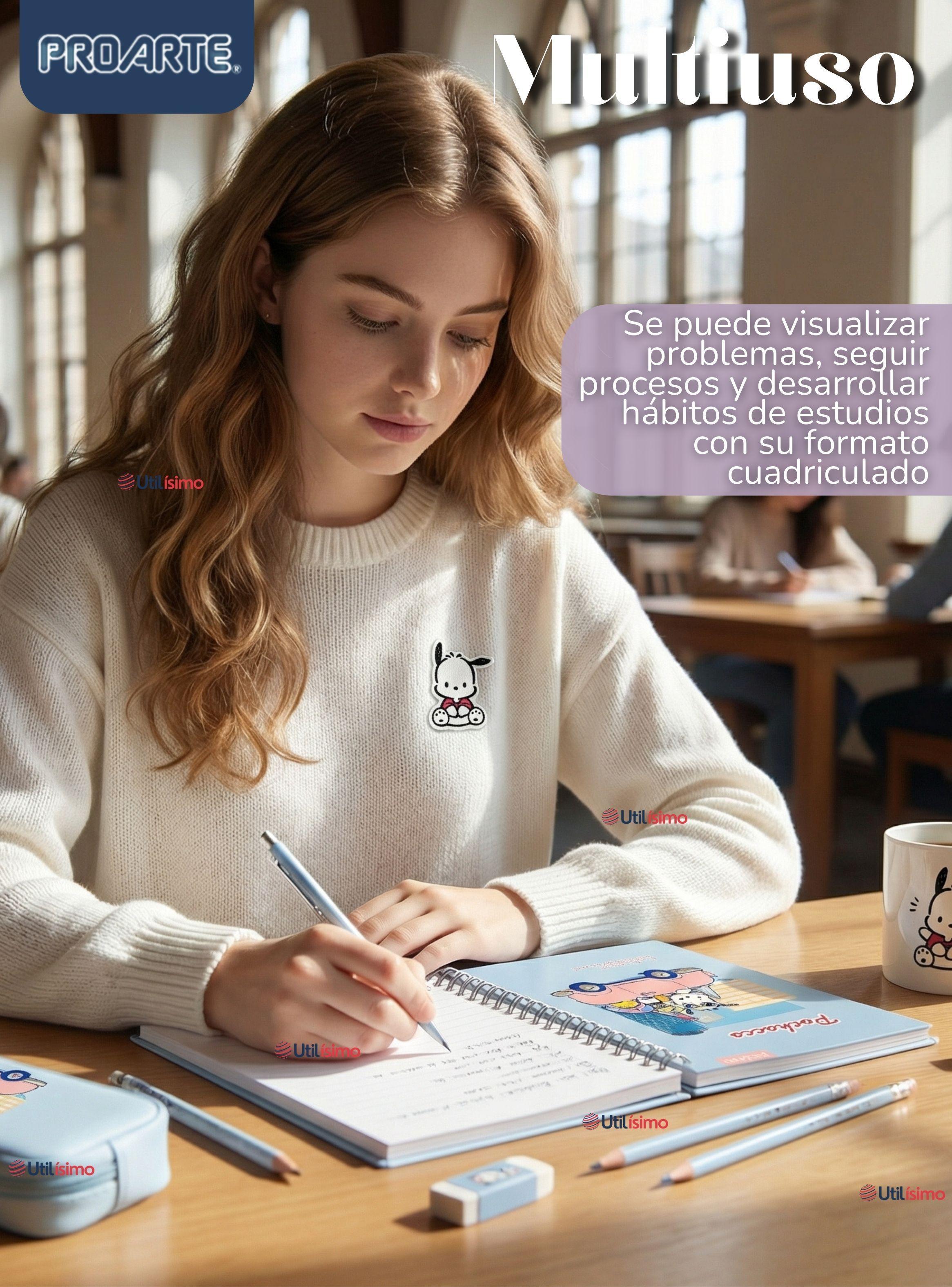 Pack 10 Cuadernos Universitarios Pochacco 100 Hojas Proarte Diseños Surtidos-4